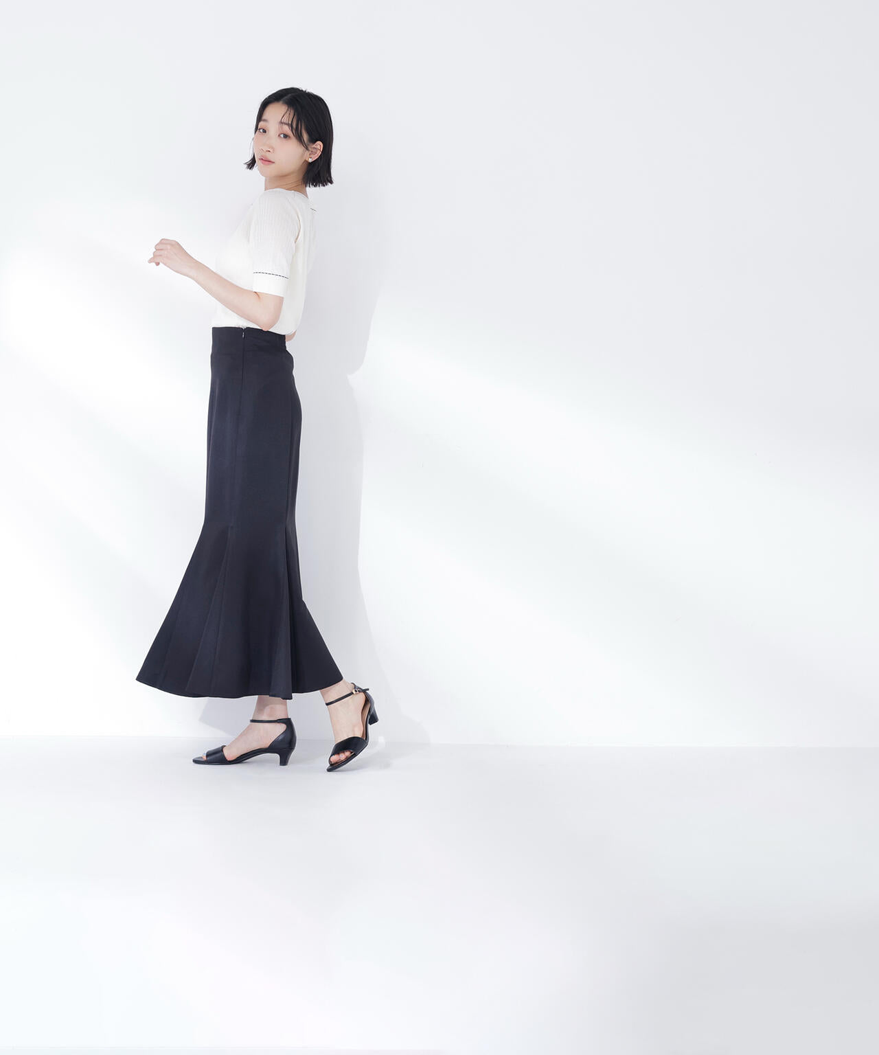 フロントボタンステッチニット | NATURAL BEAUTY BASIC（ナチュラル