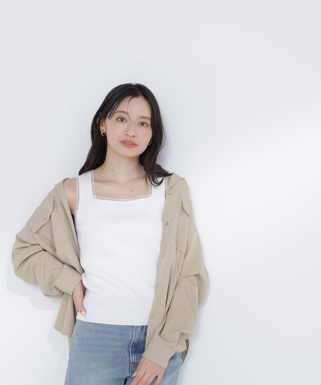 前後2wayニットタンク | NATURAL BEAUTY BASIC（ナチュラル