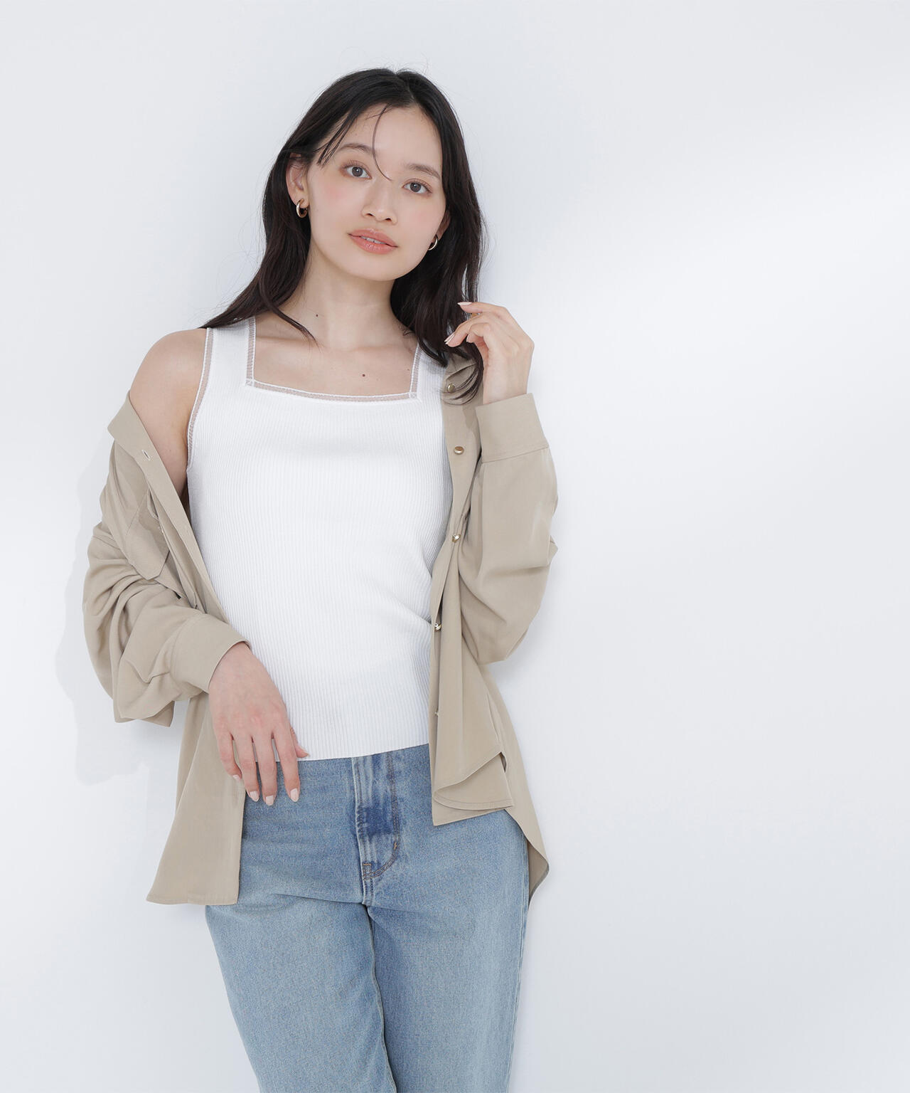 前後2wayニットタンク | NATURAL BEAUTY BASIC（ナチュラル