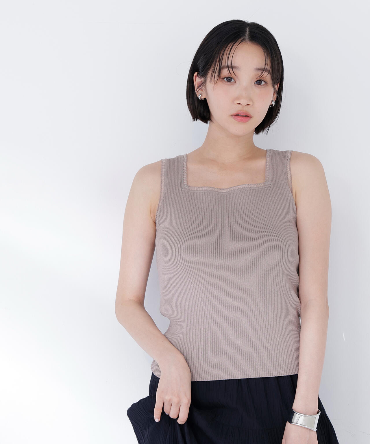 前後2wayニットタンク | NATURAL BEAUTY BASIC（ナチュラル