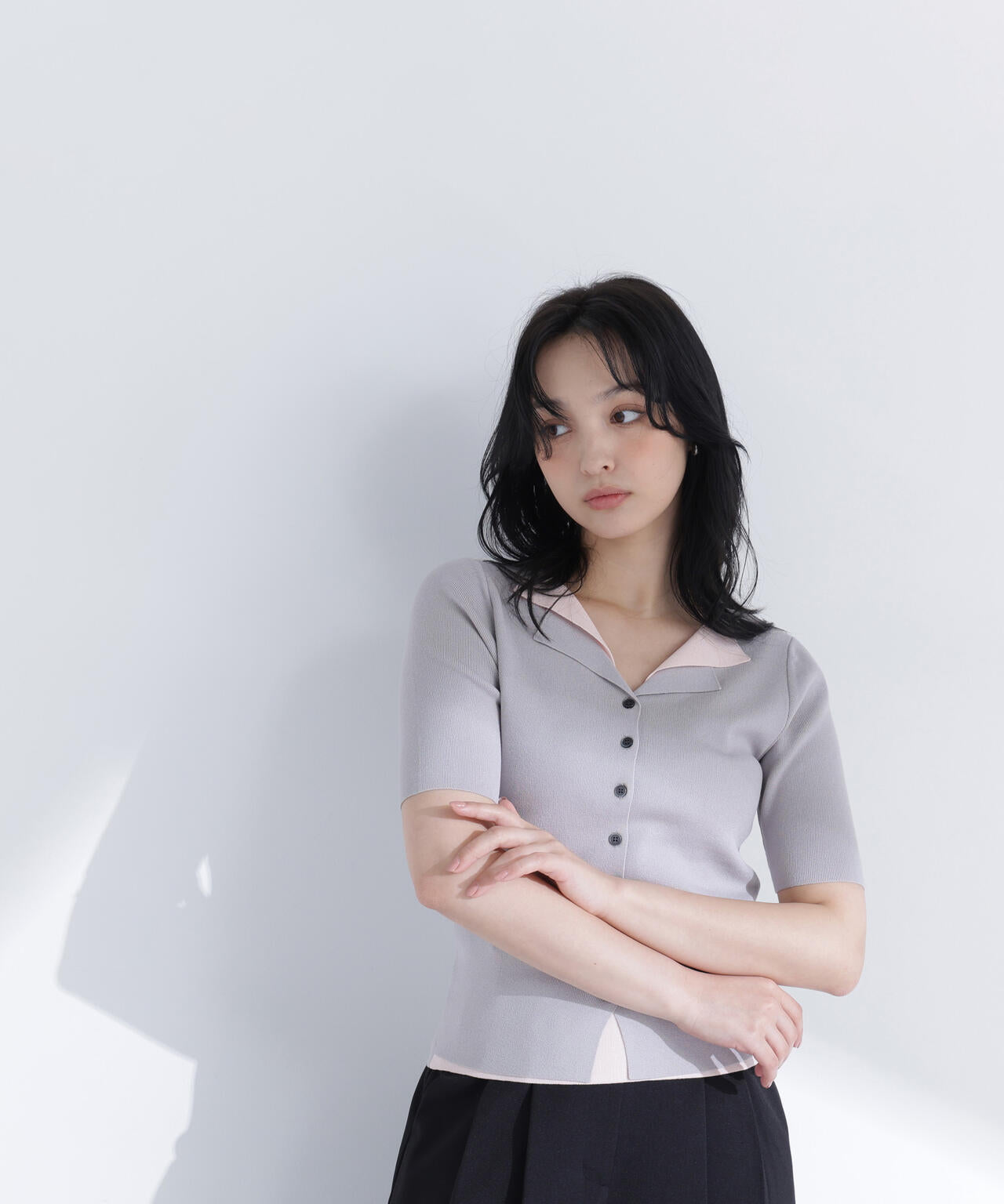 Beauty&amp;youth ディープスキッパーネックニット BEAUTY&YOUTH UNITED ARROWS - Beauty&youth ディープスキッパーネック