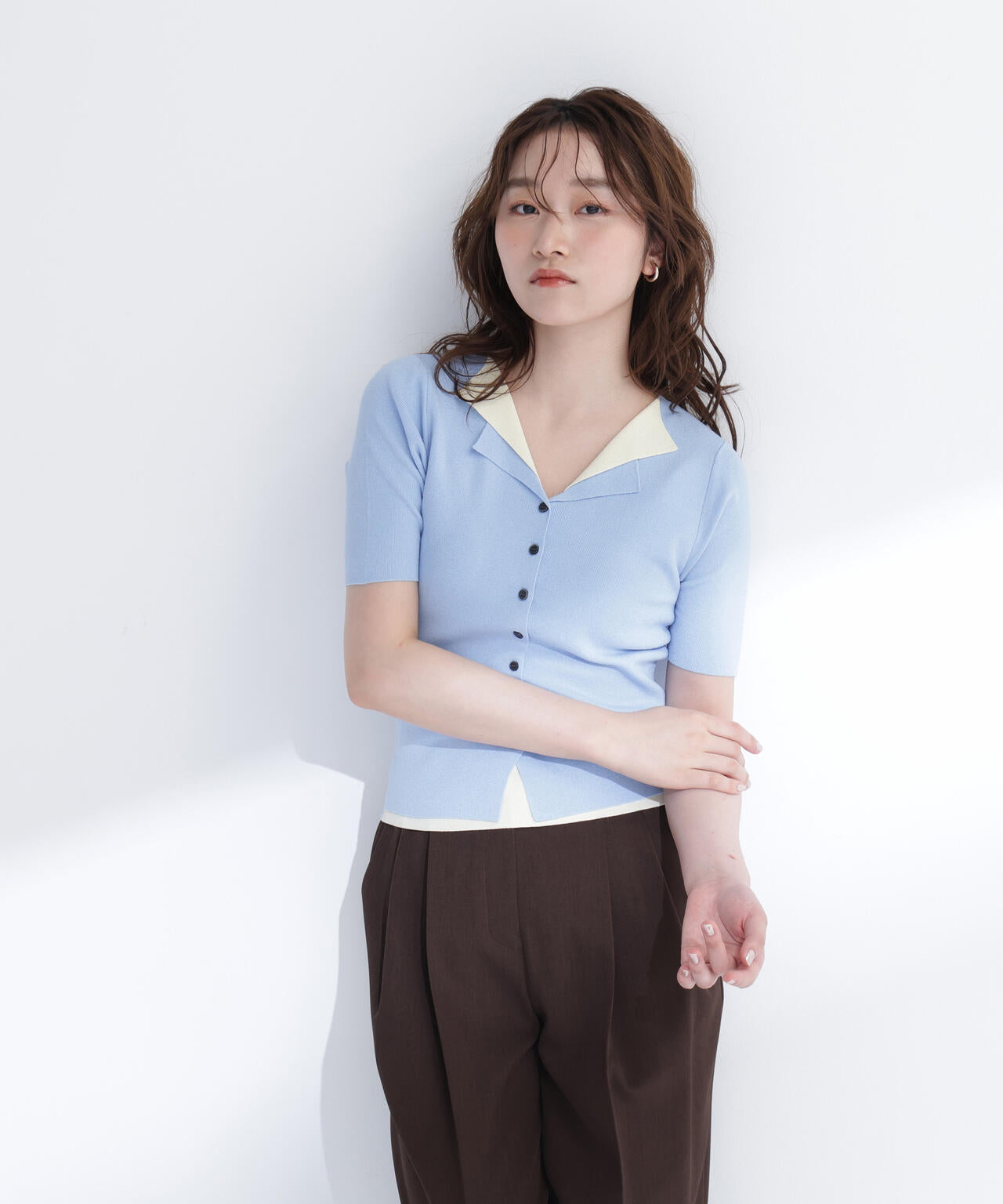 レイヤードライクスキッパーニット | NATURAL BEAUTY BASIC