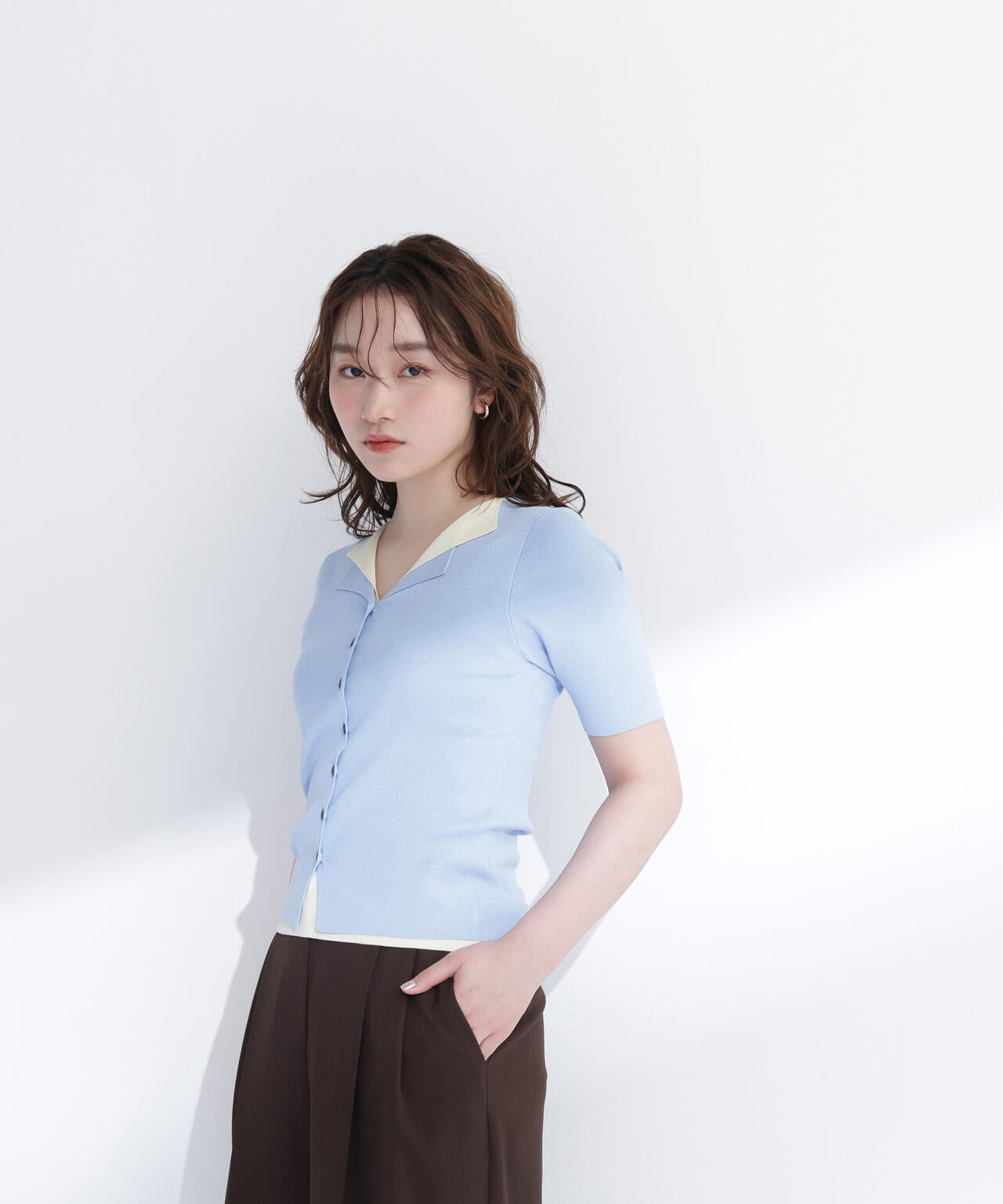レイヤードライクスキッパーニット | NATURAL BEAUTY BASIC
