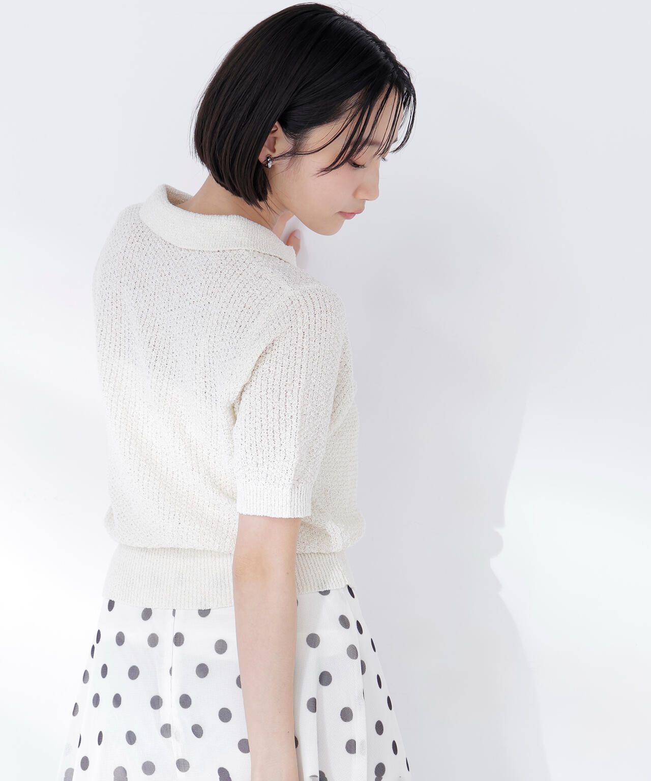 スキッパーポロニット | NATURAL BEAUTY BASIC（ナチュラル