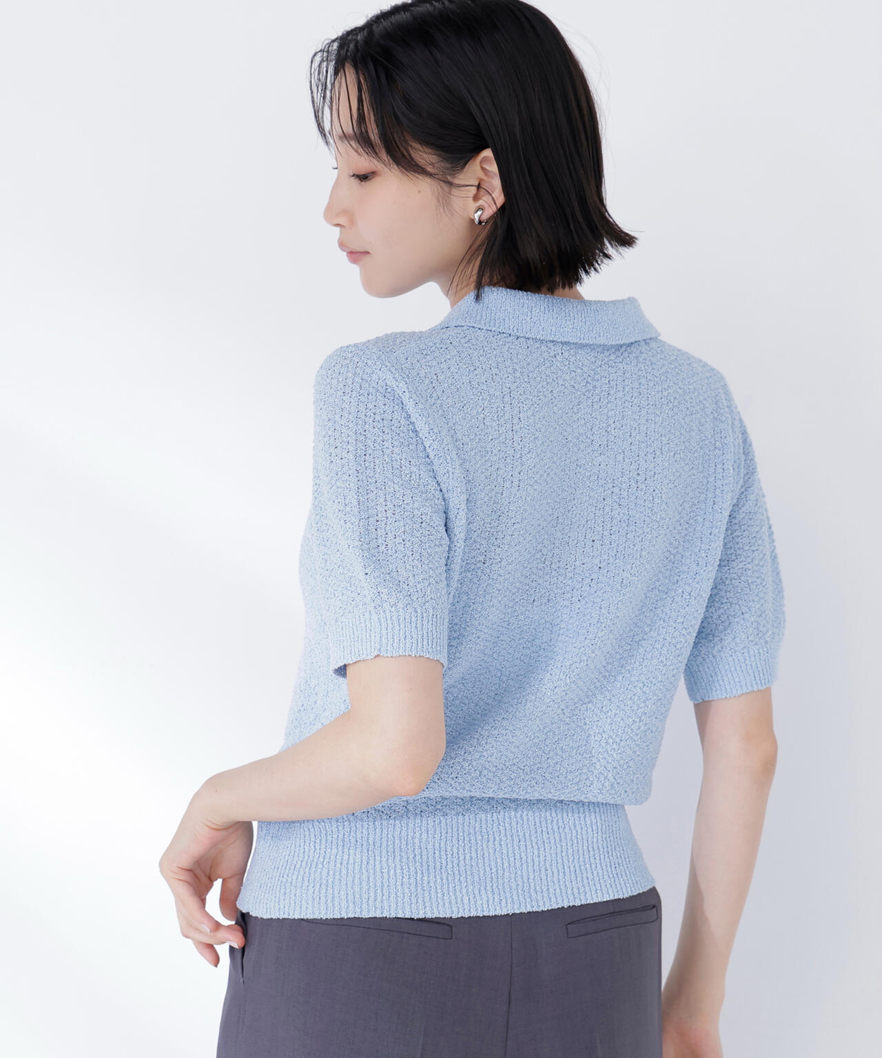 スキッパーポロニット | NATURAL BEAUTY BASIC（ナチュラル