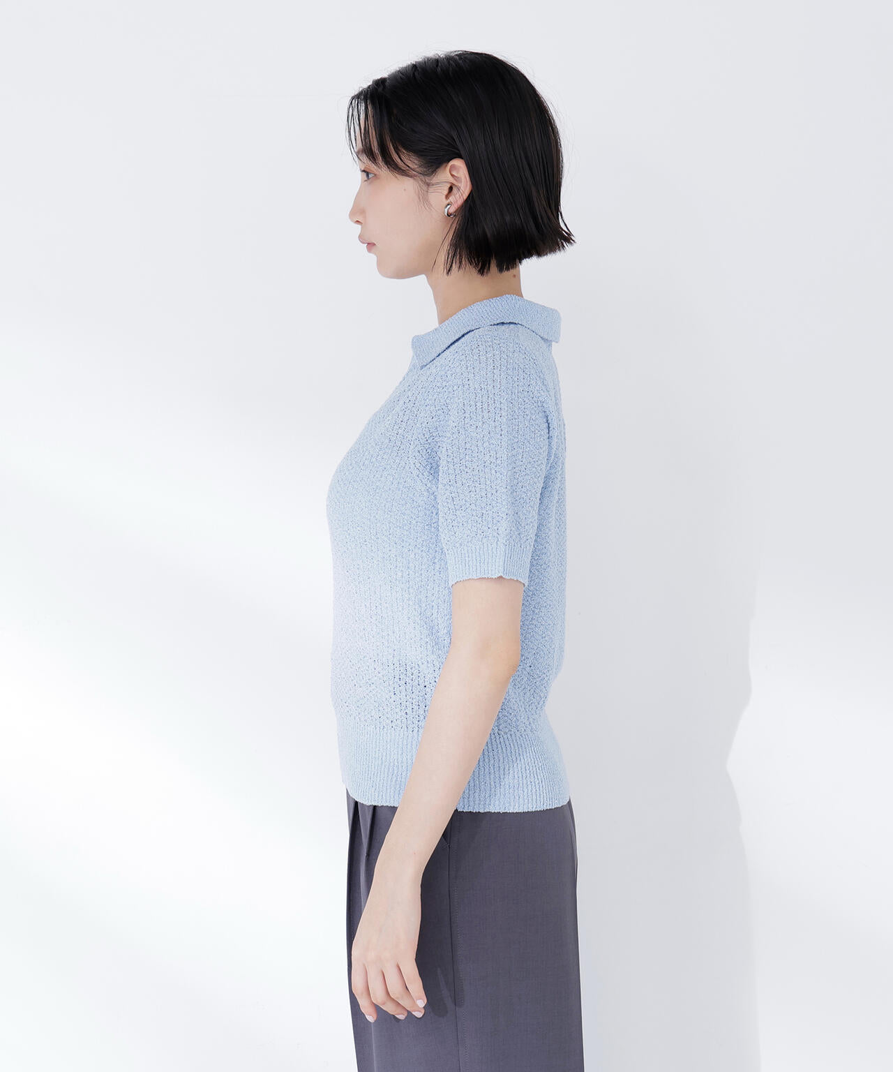 スキッパーポロニット | NATURAL BEAUTY BASIC（ナチュラル