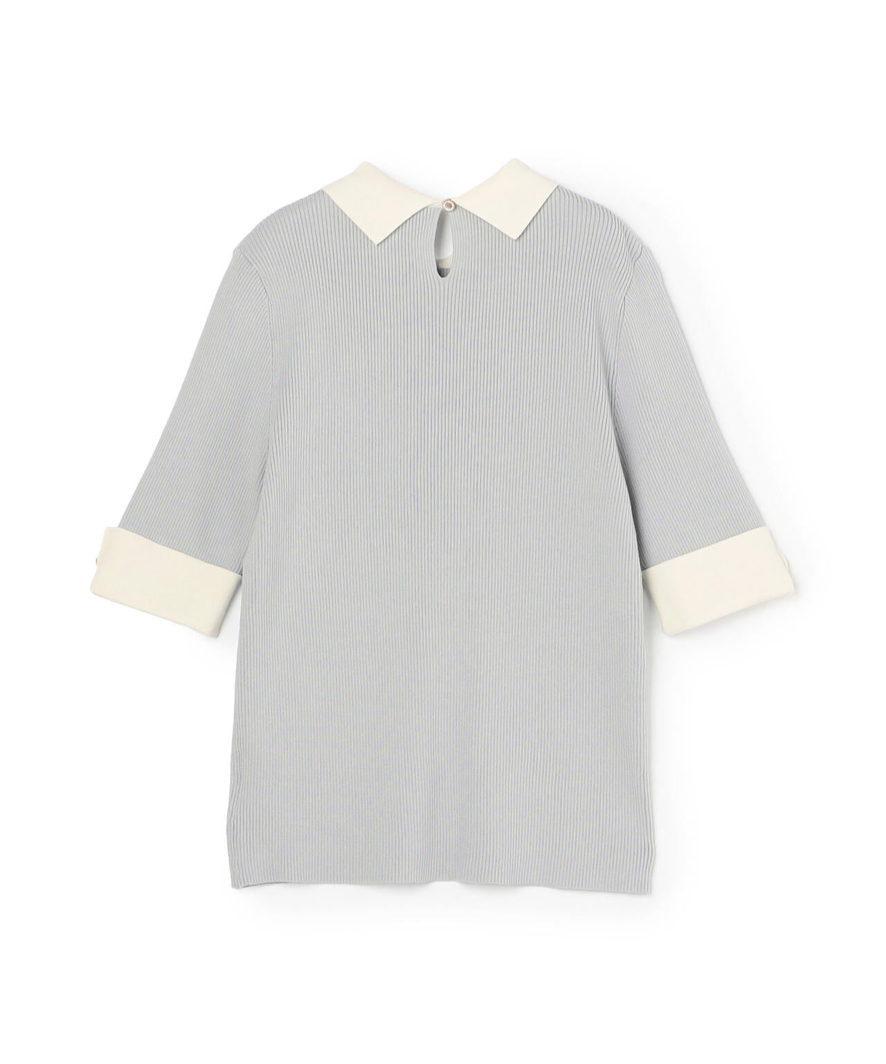 【6/12 10:00～6/15 SPECIAL COUPON 対象商品】襟付きリブベーシックニット半袖