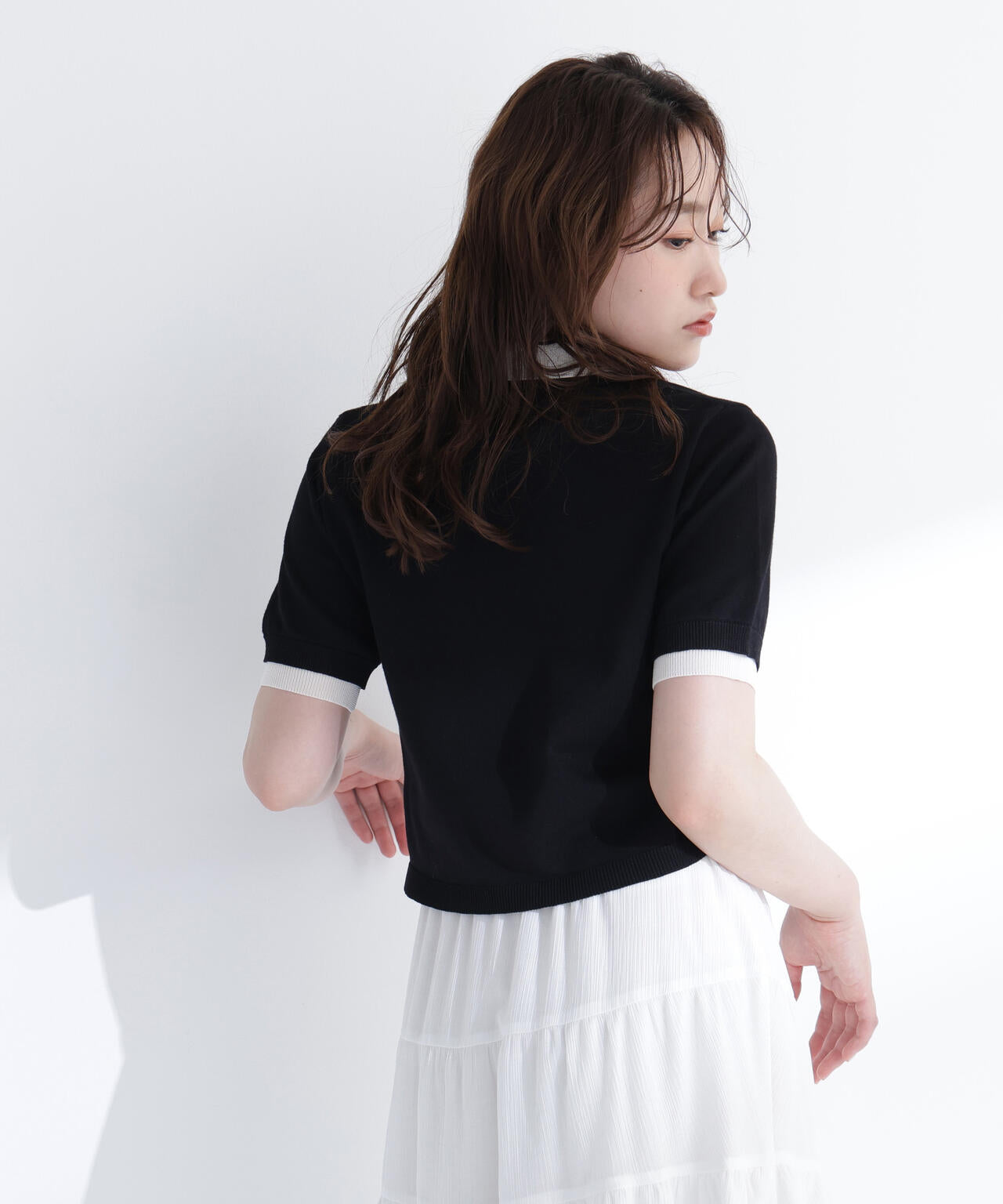 ダブルカラーポロニット | NATURAL BEAUTY BASIC（ナチュラル