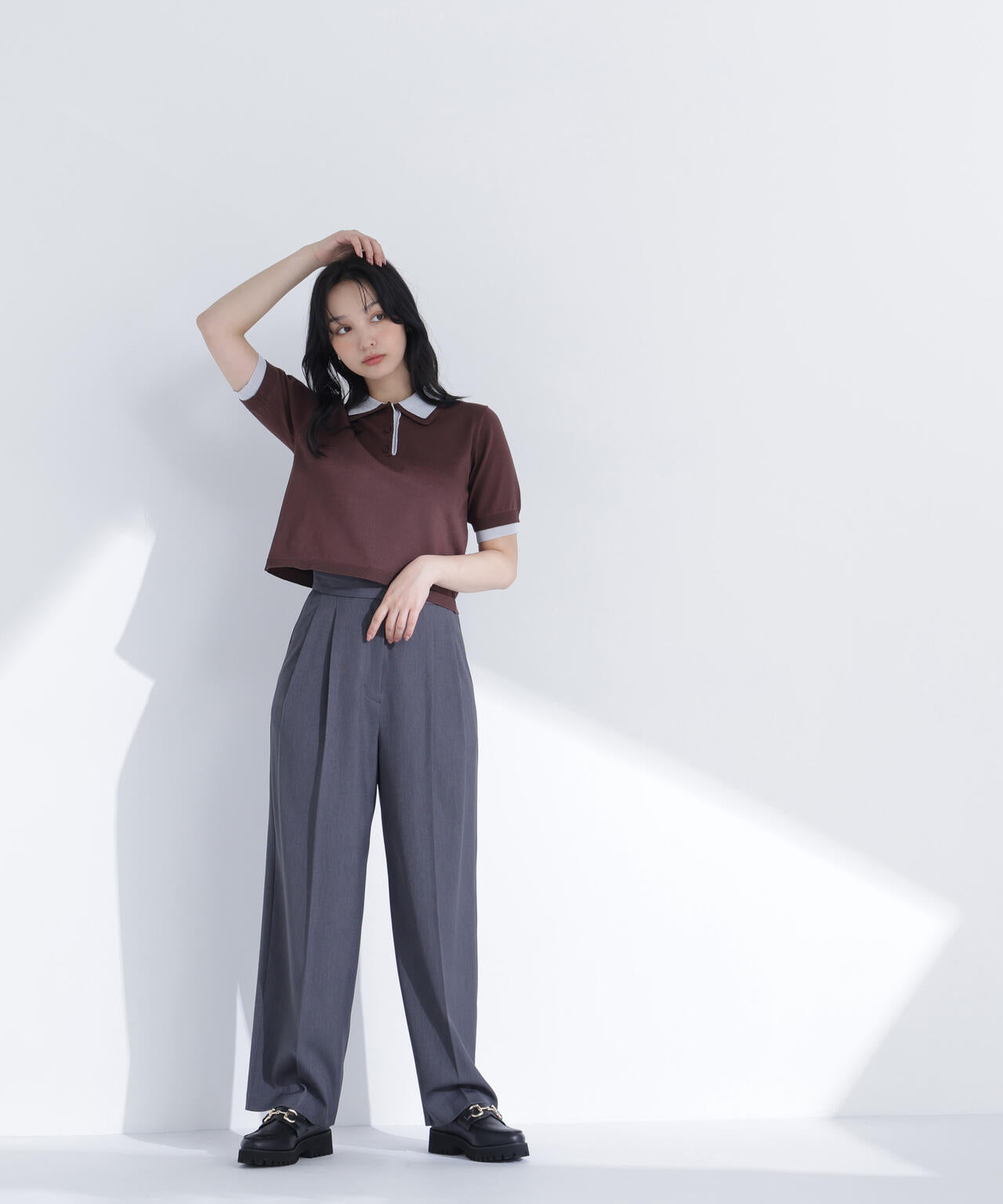 ポロ　ニット STYLEMIXER | クロシェポロニット (ニット ) |SHEL'TTER WEBSTORE
