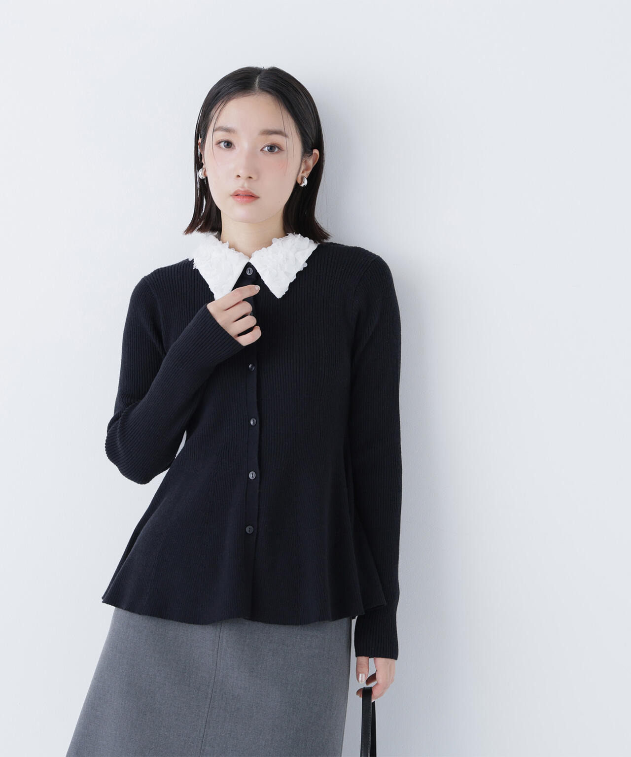 2wayカラーペプラムニット | NATURAL BEAUTY BASIC（ナチュラル