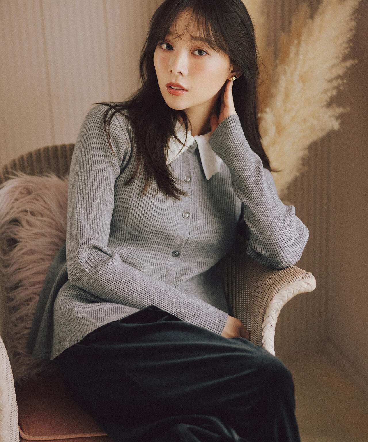 2wayカラーペプラムニット | NATURAL BEAUTY BASIC（ナチュラル