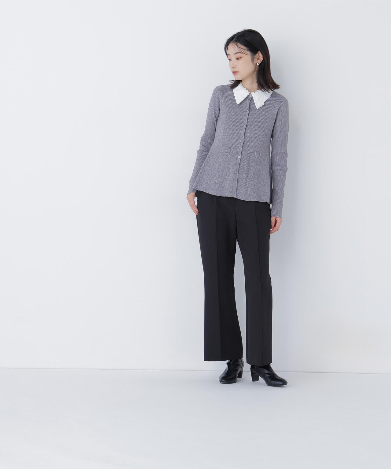 ナチュラルビューティーベーシック 2wayカラーペプラムニット 2wayカラーペプラムニット | NATURAL BEAUTY BASIC（ナチュラル