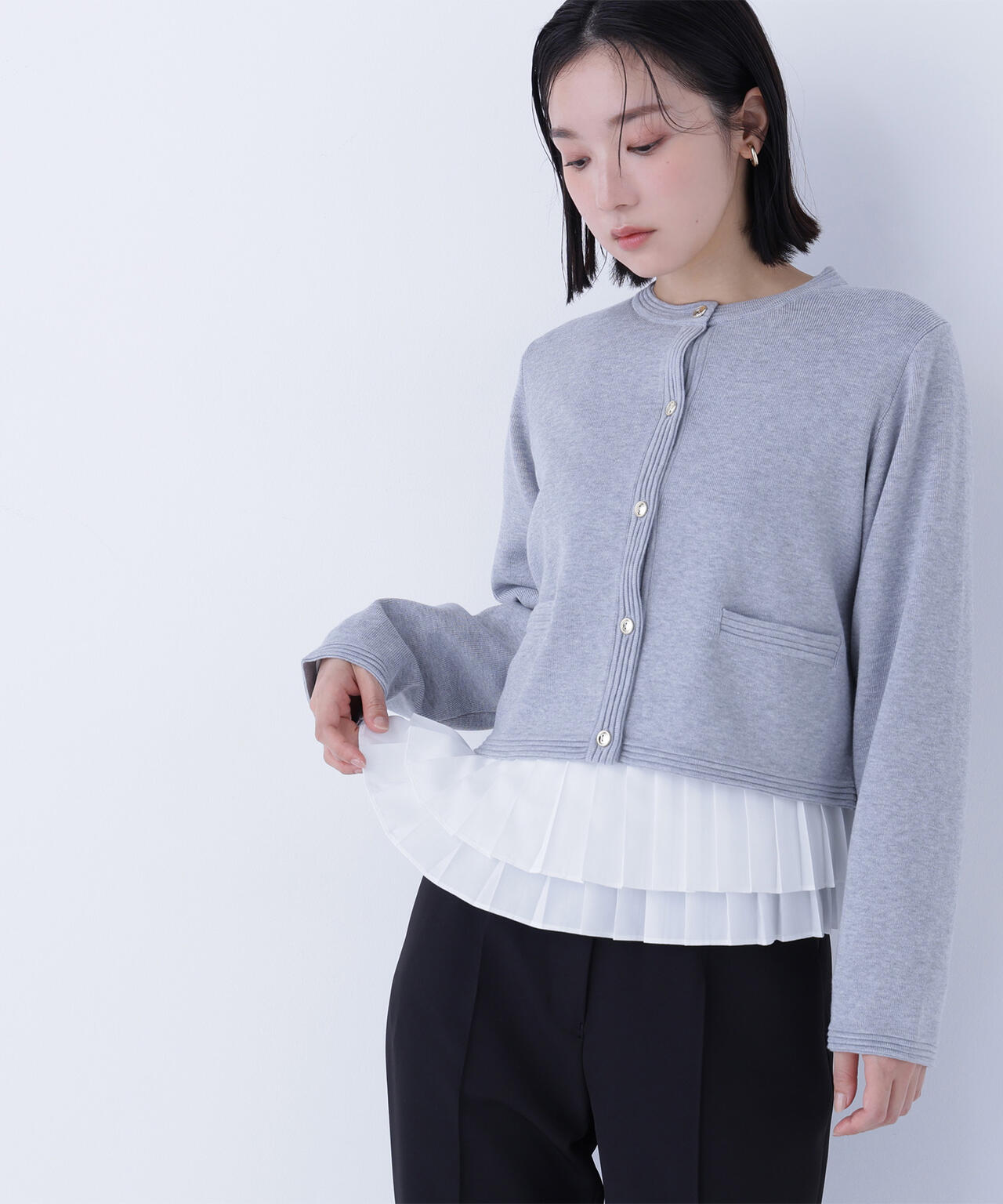 シルクブレンドカーディガン