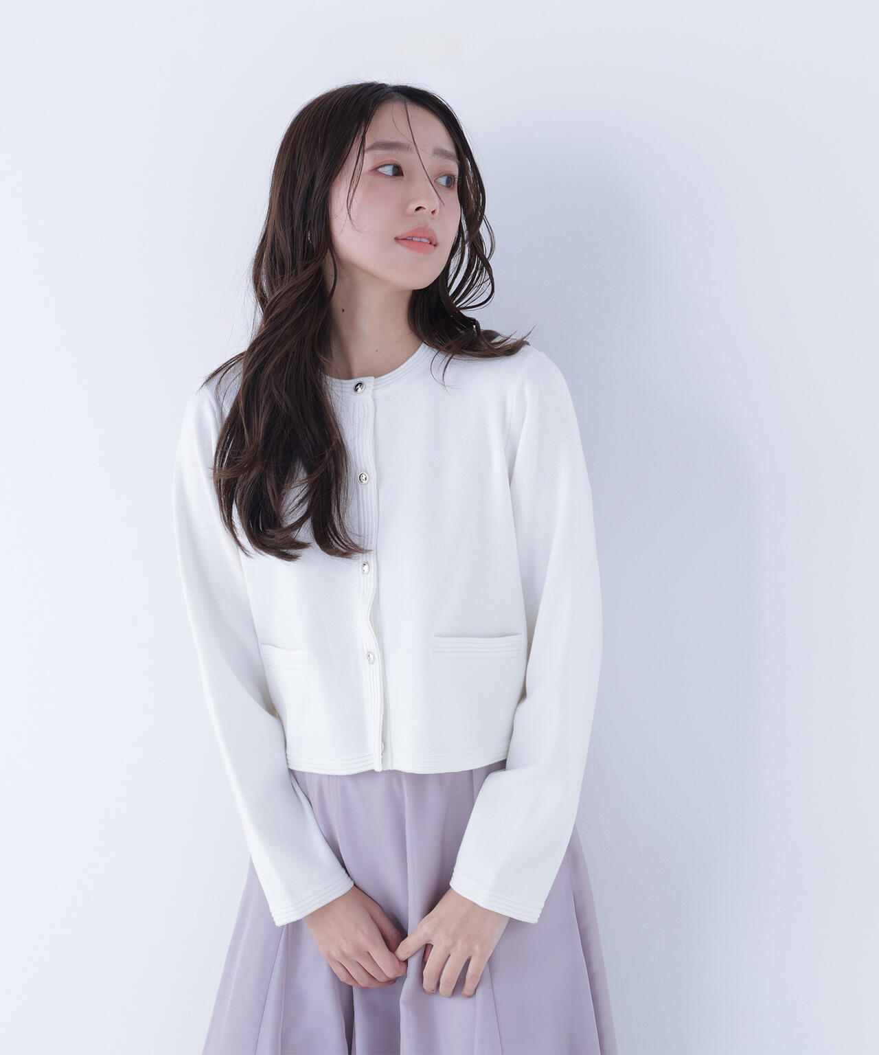 シルクブレンドカーディガン