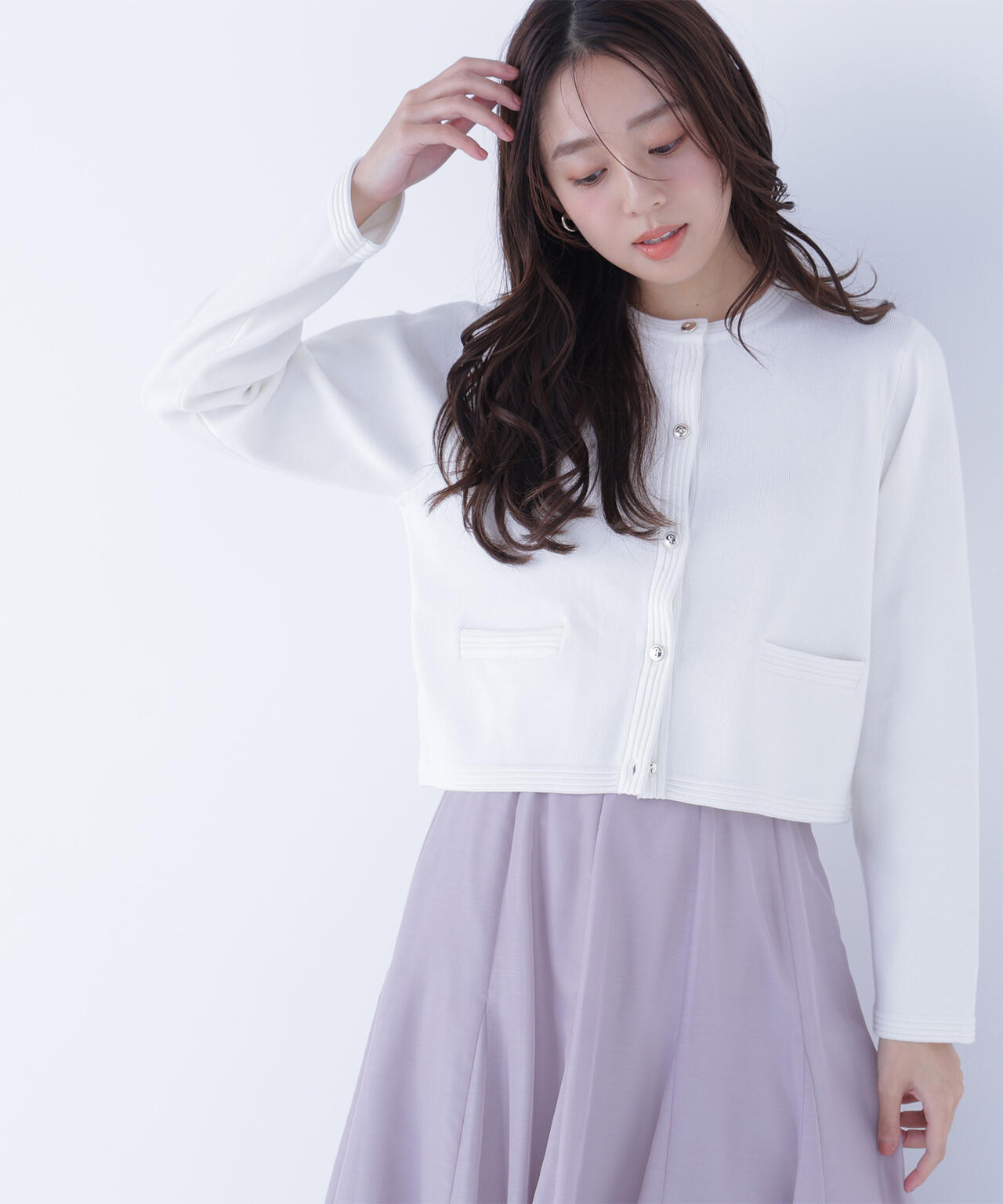 シルクブレンドカーディガン | NATURAL BEAUTY BASIC（ナチュラル