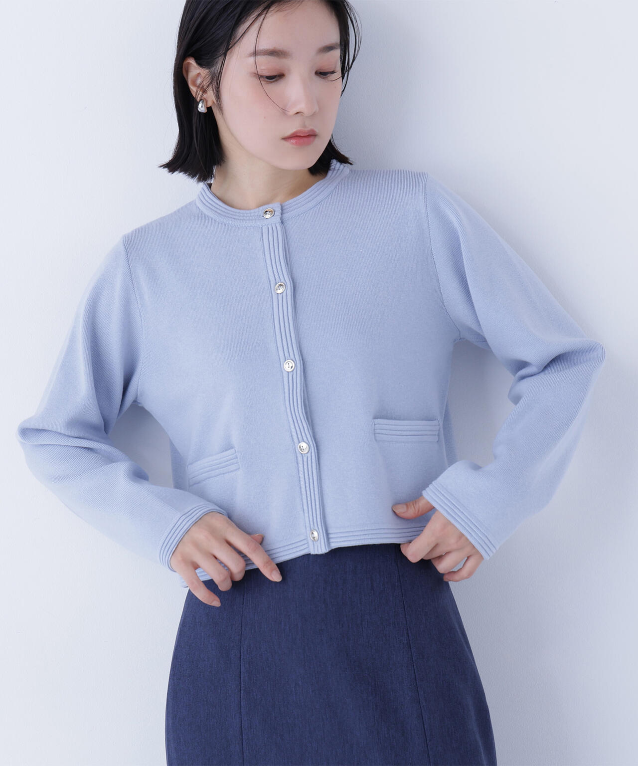 シルクブレンドカーディガン