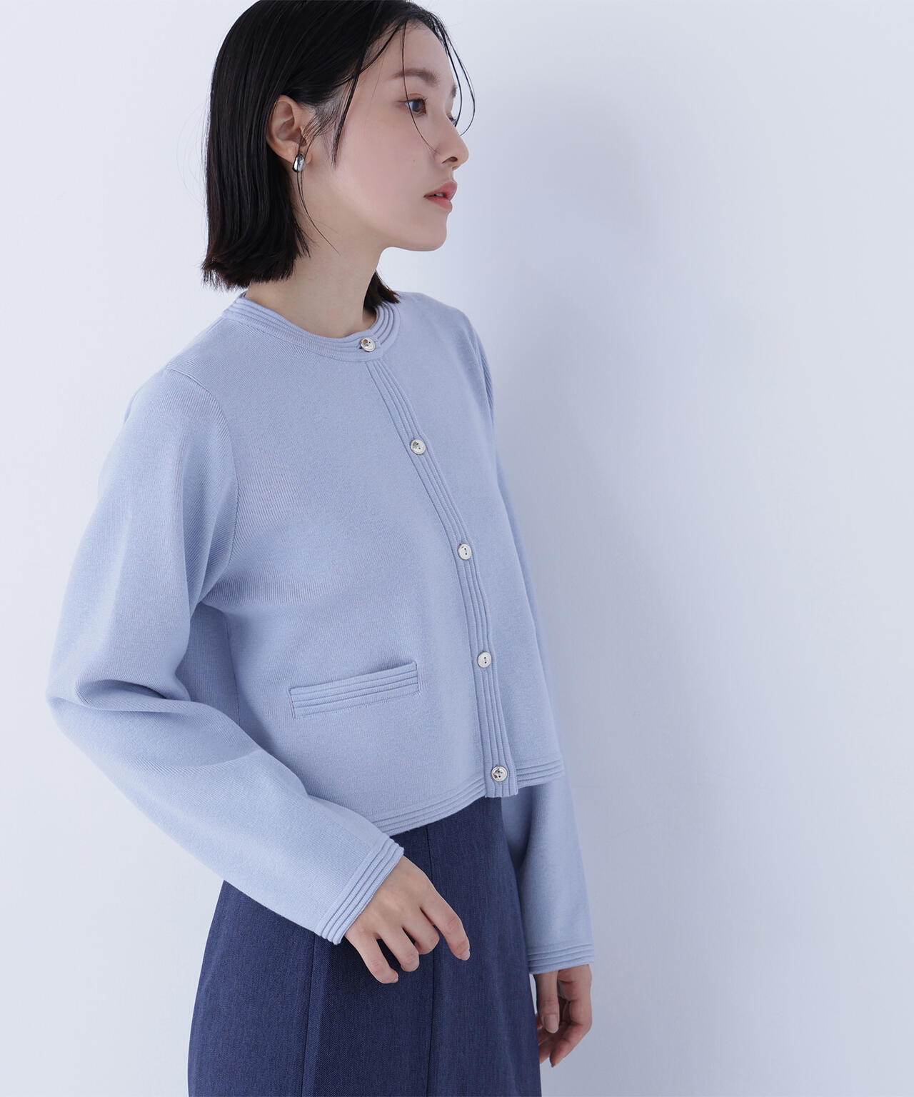 シルクブレンドカーディガン