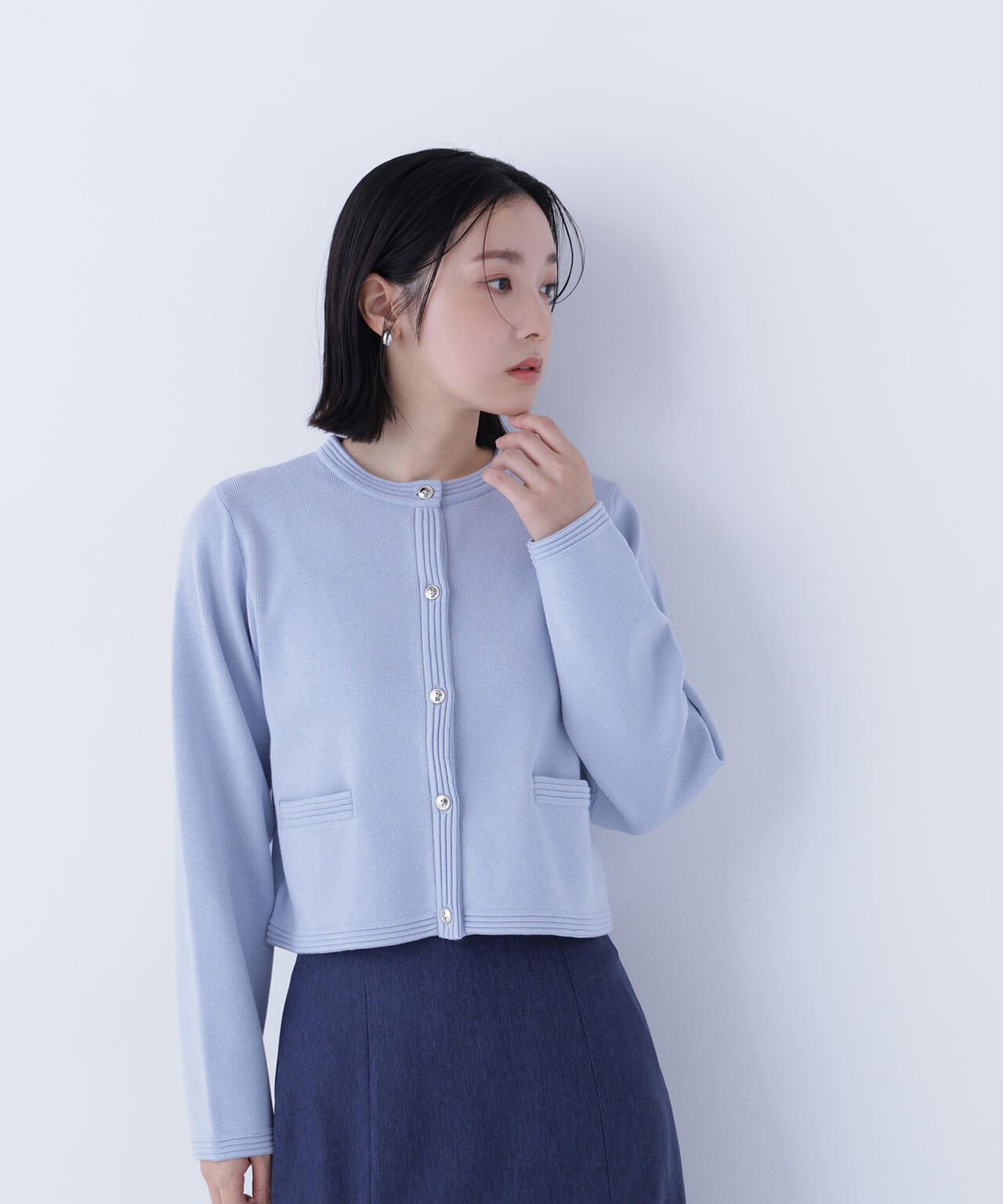 シルクブレンドカーディガン