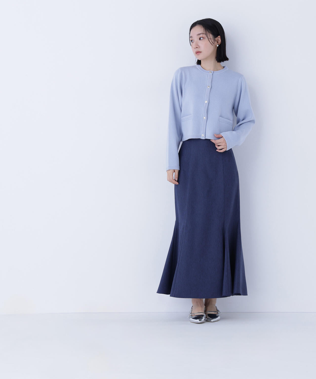 シルクブレンドカーディガン