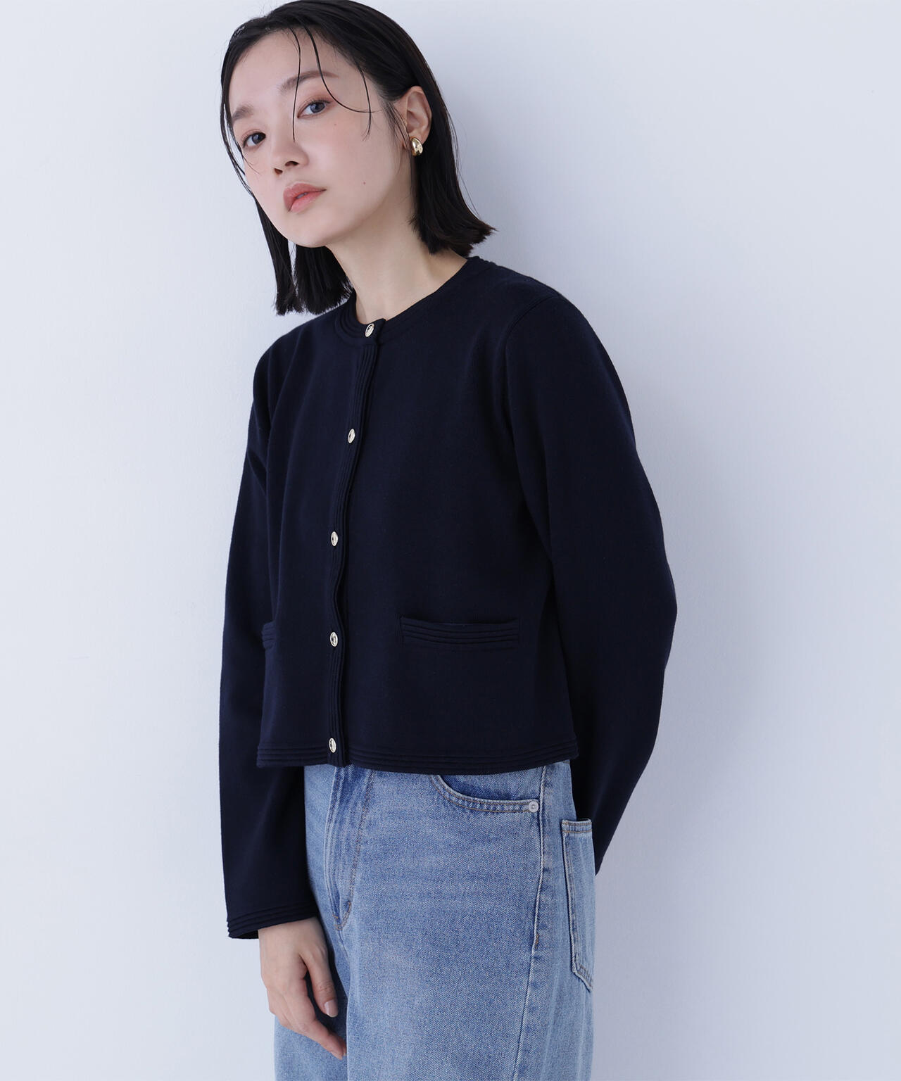 シルクブレンドカーディガン