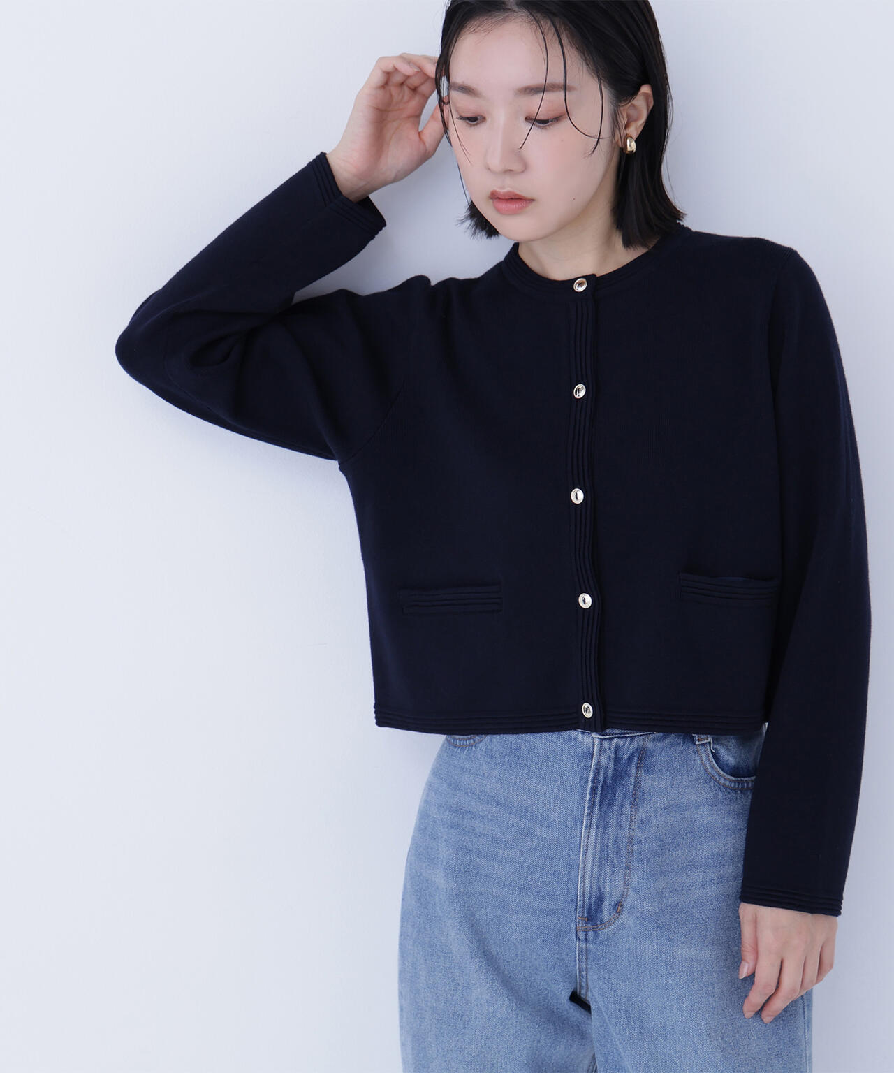 シルクブレンドカーディガン