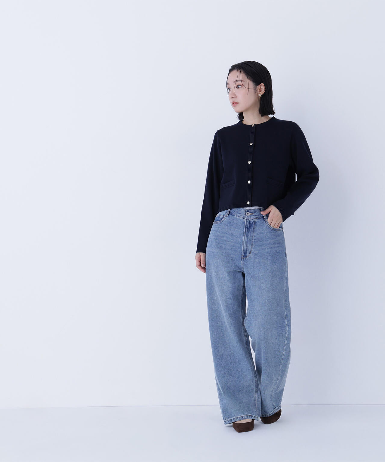 シルクブレンドカーディガン