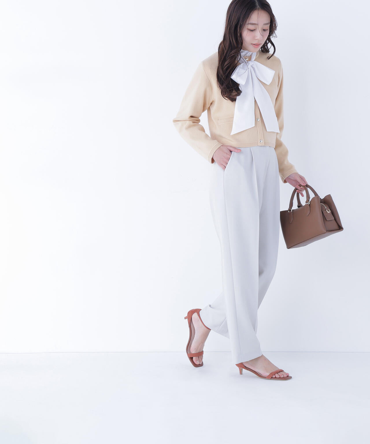 シルクブレンドカーディガン