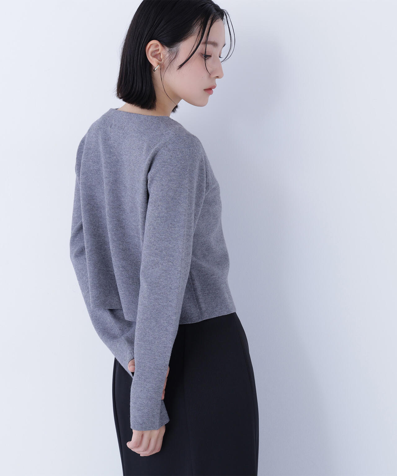 ハートボタンニットジャケット