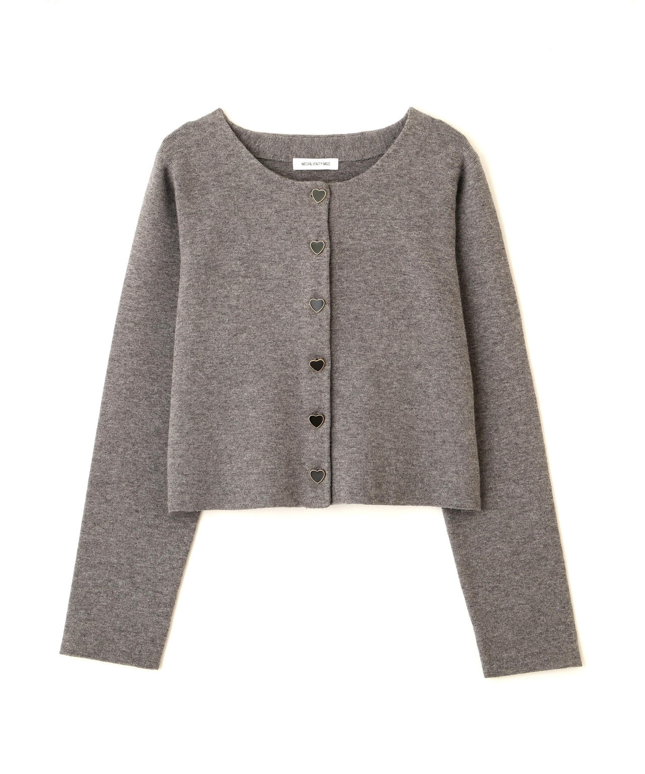 ハートボタンニットジャケット