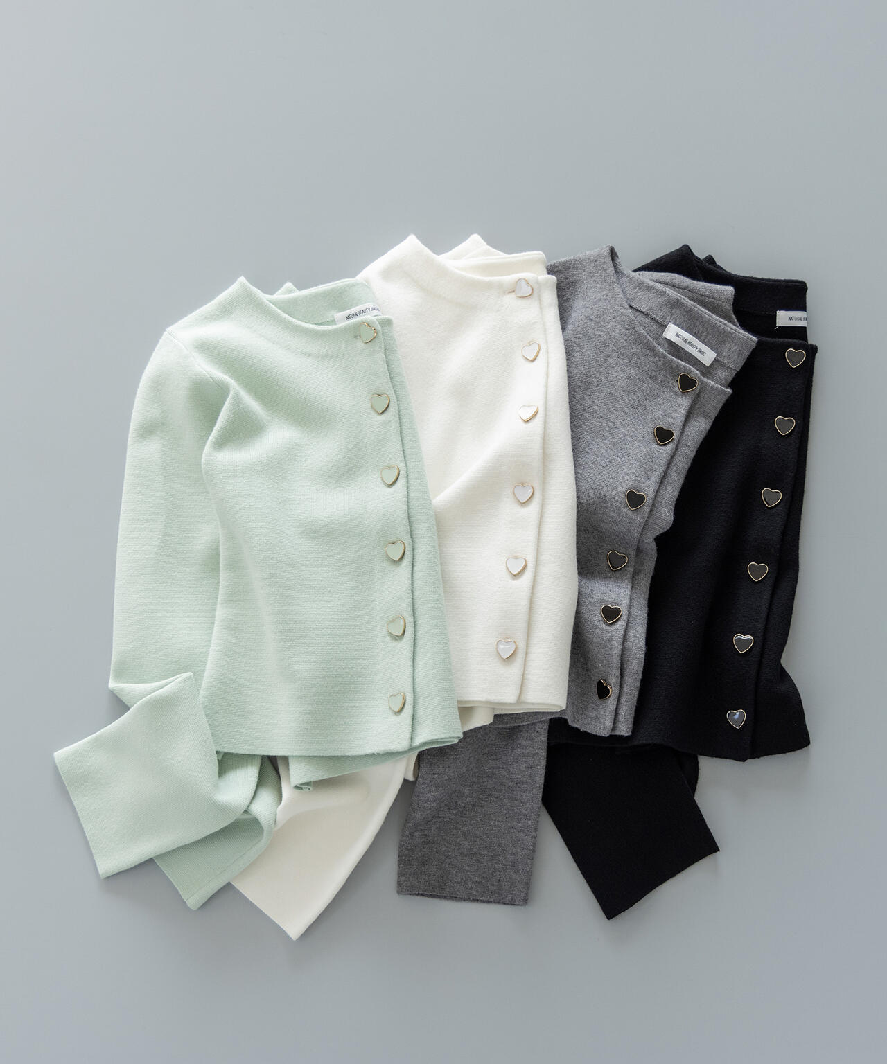 ハートボタンニットジャケット | NATURAL BEAUTY BASIC（ナチュラル
