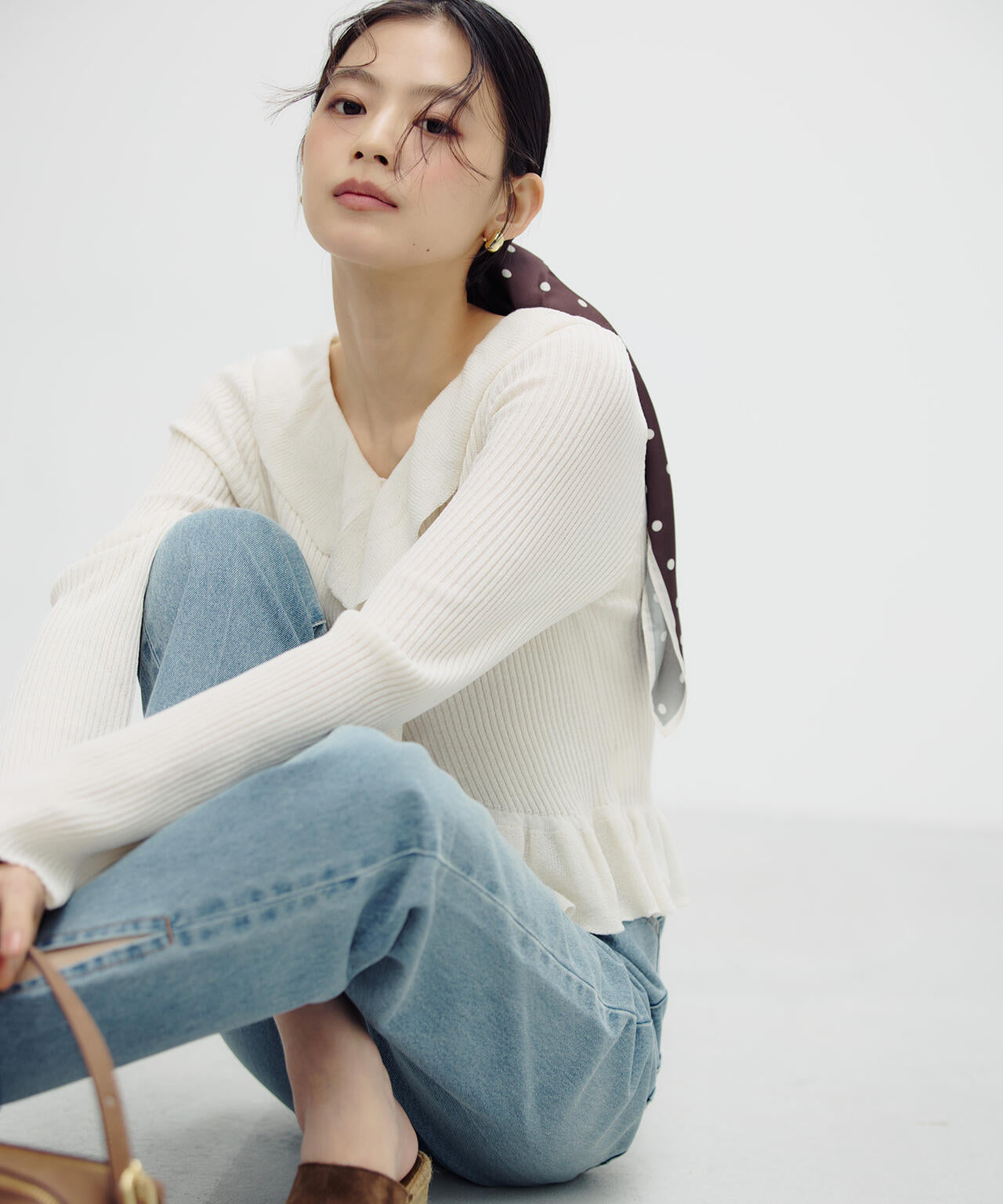 フリルトリムカーディガン | NATURAL BEAUTY BASIC（ナチュラル