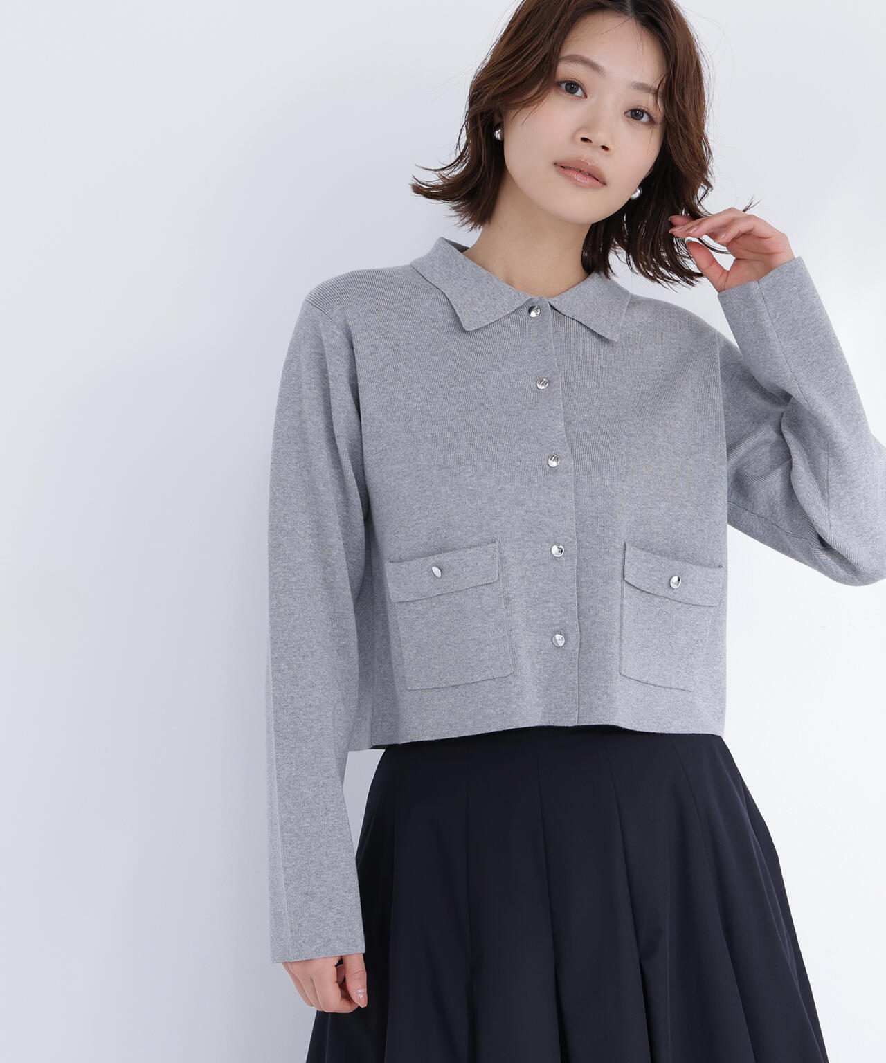 【sweet4月号掲載】【ちょうど、いい服】“きちんと見え上手”な襟付きニット