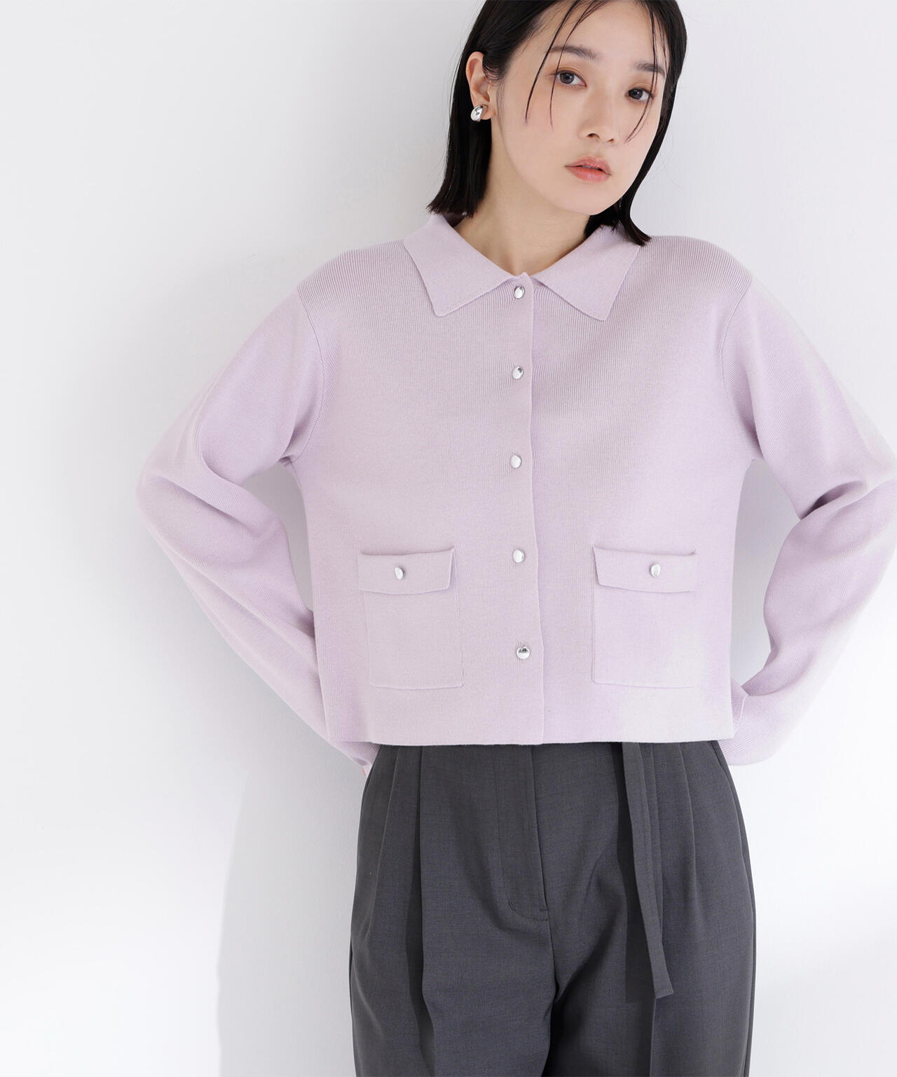 sweet掲載】【ちょうど、いい服】“きちんと見え上手”な襟付きニット