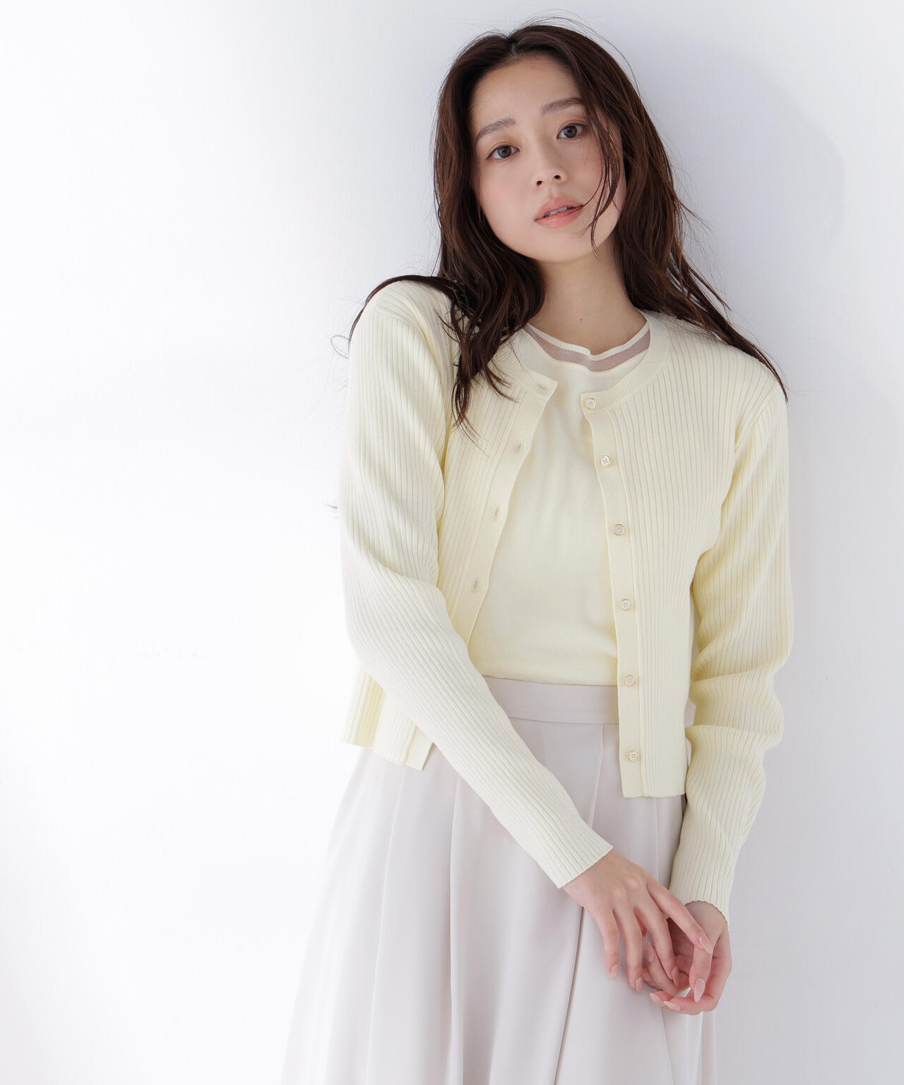 シアーラインニットアンサンブル | NATURAL BEAUTY BASIC（ナチュラル