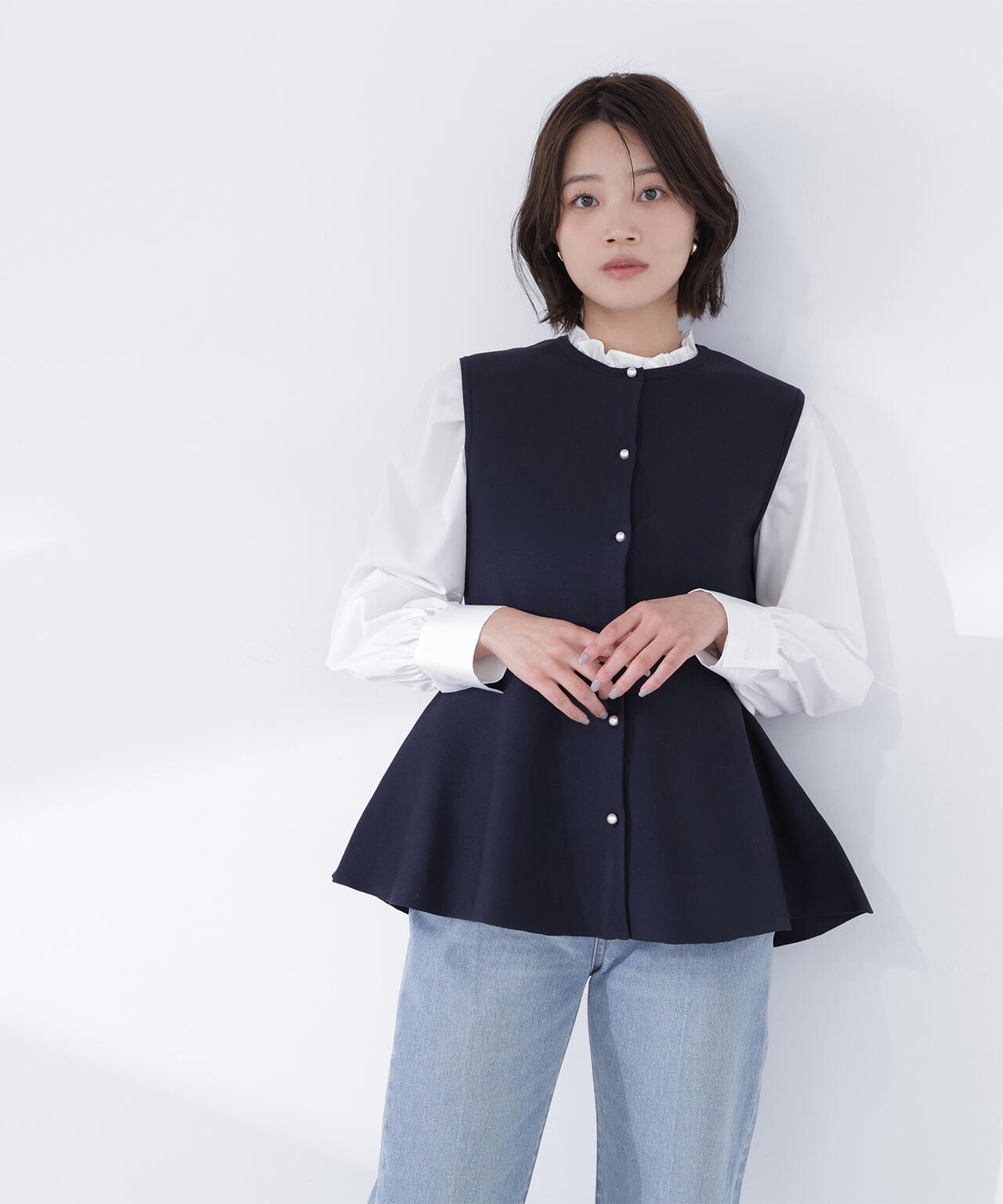 美品♡SHE Tokyo / Owen white 0 ベスト　ジレ　ペプラム 0176175311-120_SUB.jpg?v=