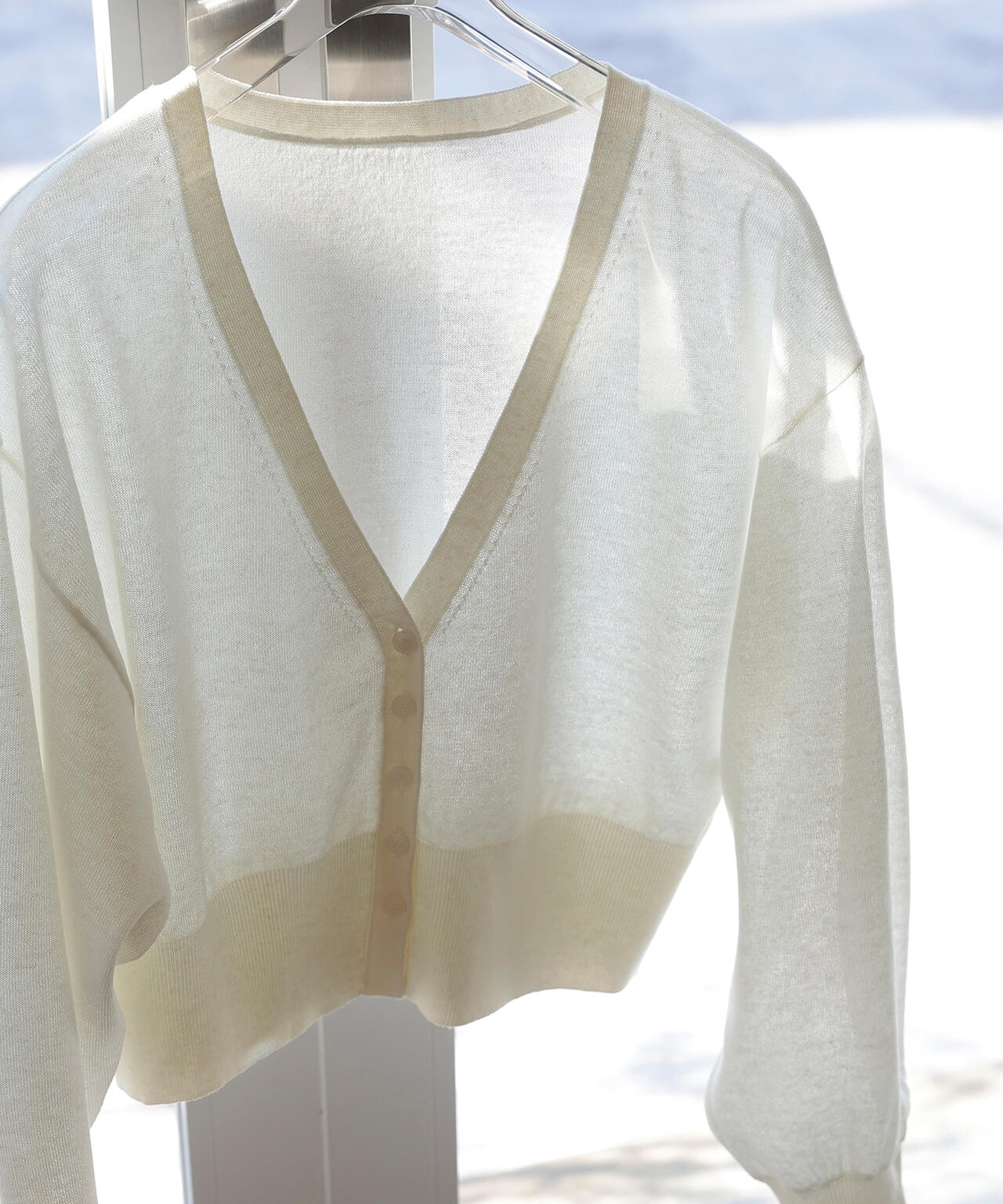 【6/5～6/7 オンライン限定2buy10%OFF対象】【ちょうど、いい服】さらりと、涼しげ麻混カーディガン