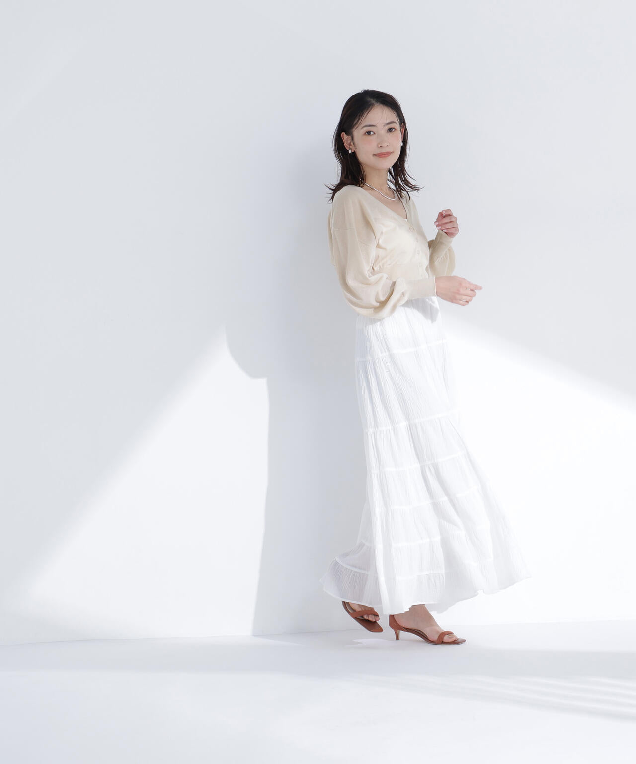 ちょうど、いい服＞さらりと、涼しげ麻混カーディガン | NATURAL