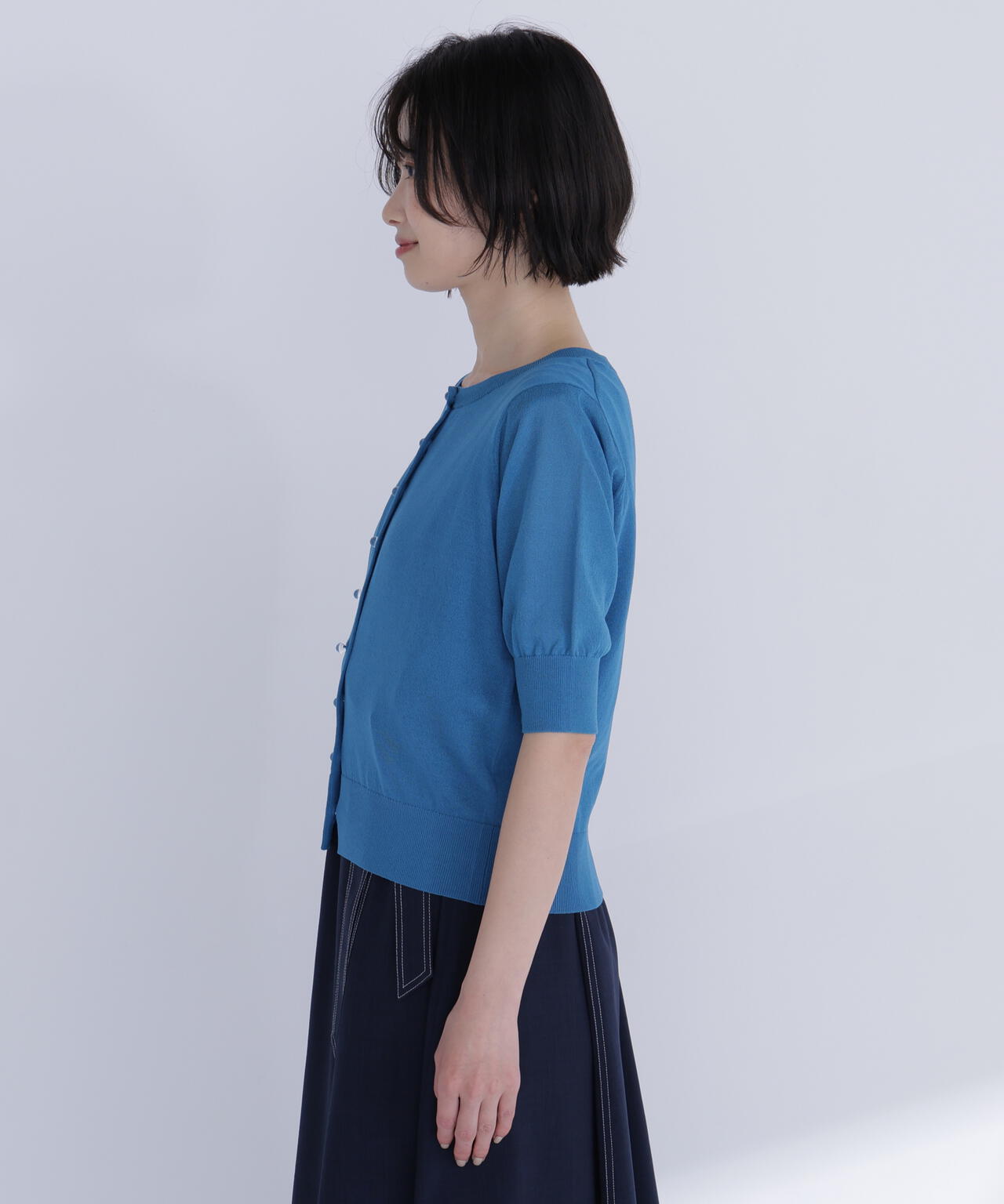 クリアボタンシアーカーディガン | NATURAL BEAUTY BASIC（ナチュラル