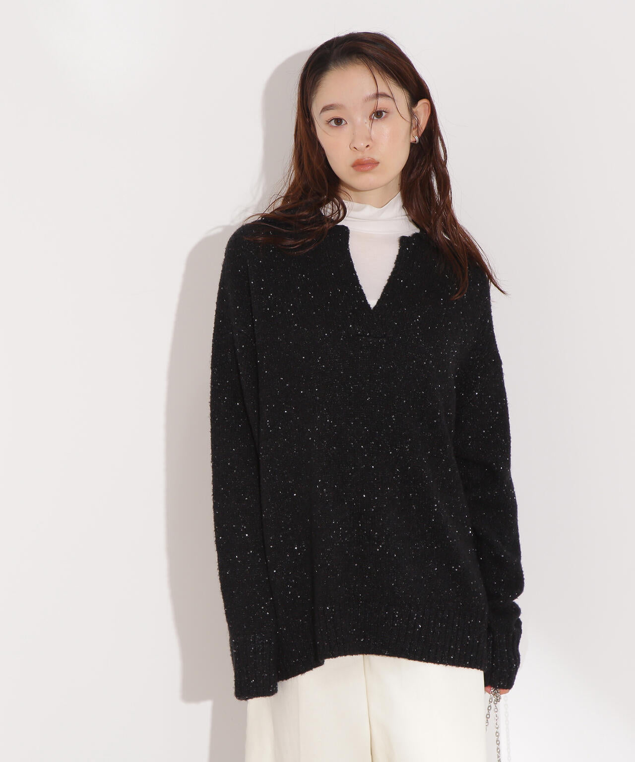 スパンコールスキッパーニット | N. Natural Beauty Basic*（エヌ