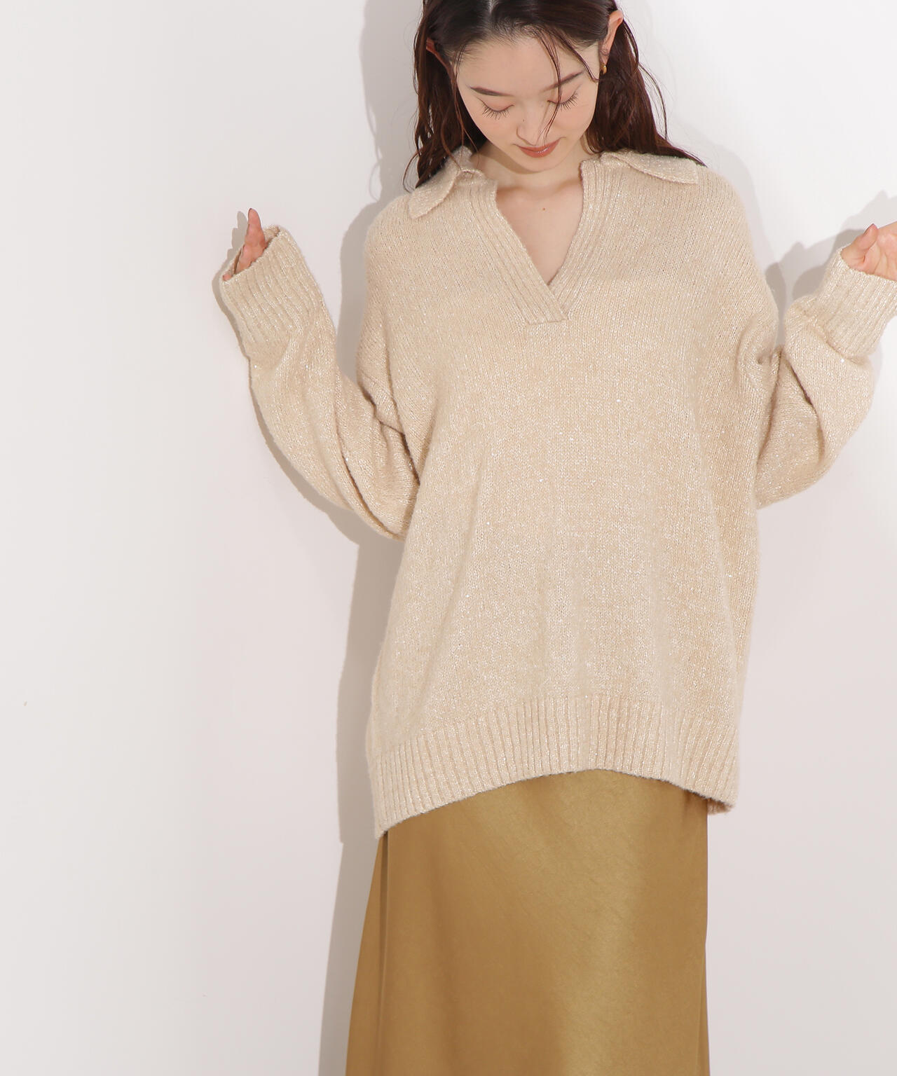 スパンコールスキッパーニット | N. Natural Beauty Basic*（エヌ