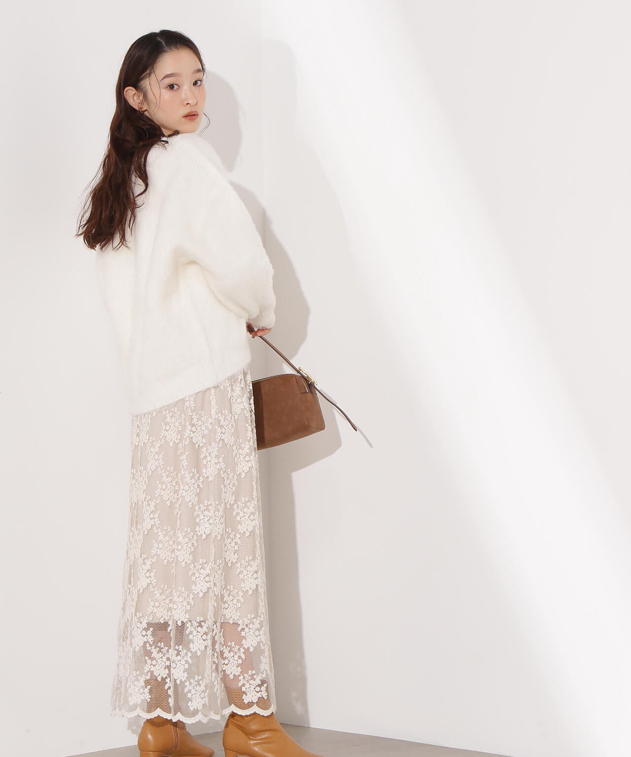 Vネック起毛ニット | N. Natural Beauty Basic*（エヌ ナチュラル