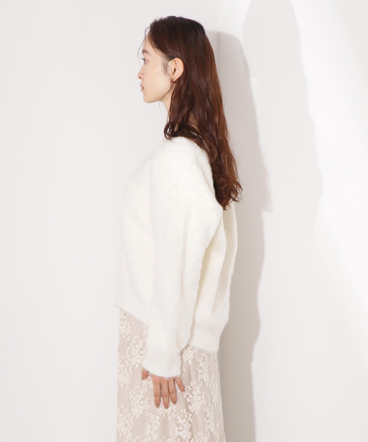 Vネック起毛ニット | N. Natural Beauty Basic*（エヌ ナチュラル