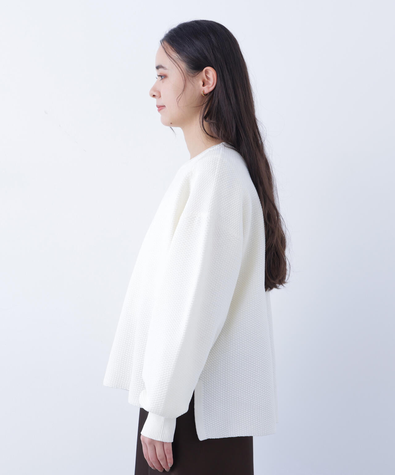 鹿の子オーバーニット