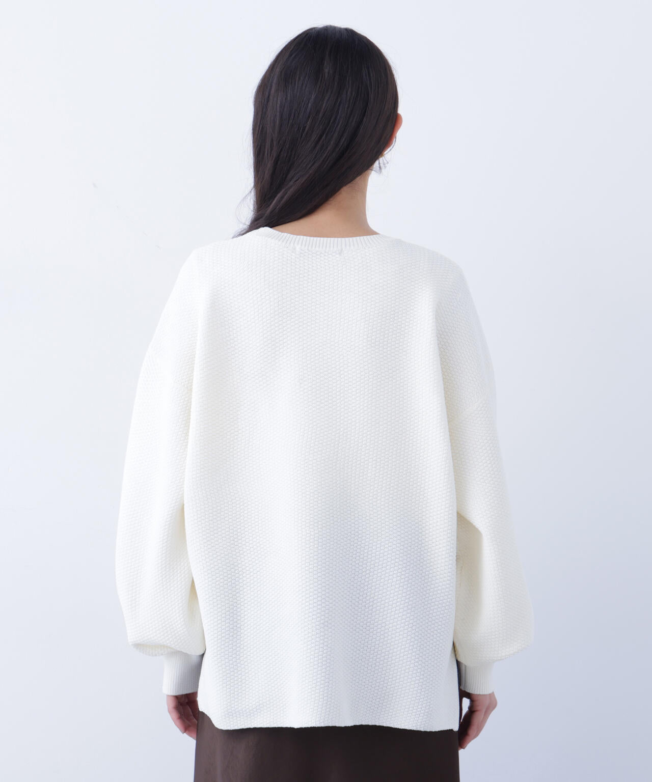 鹿の子オーバーニット