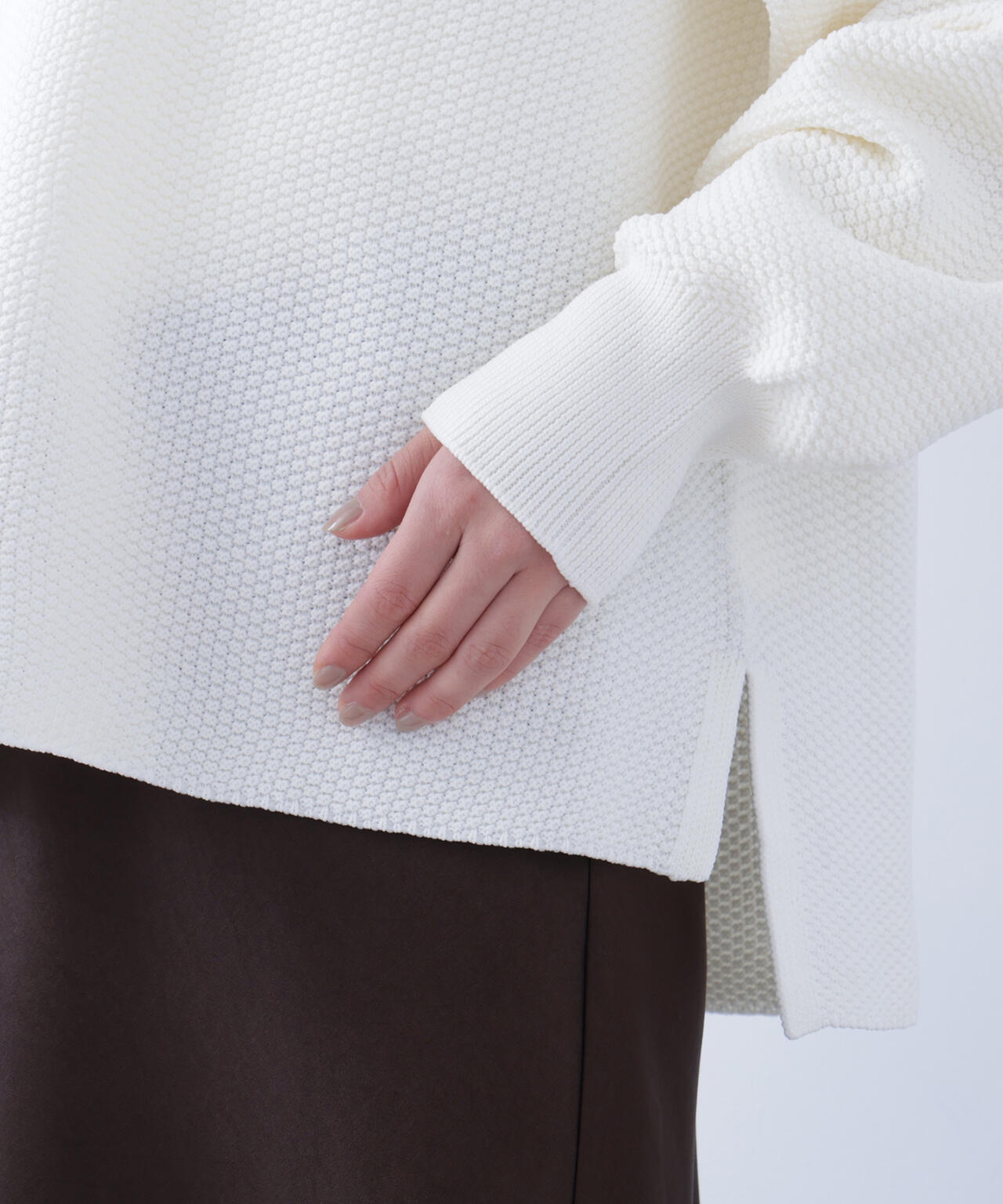 鹿の子オーバーニット