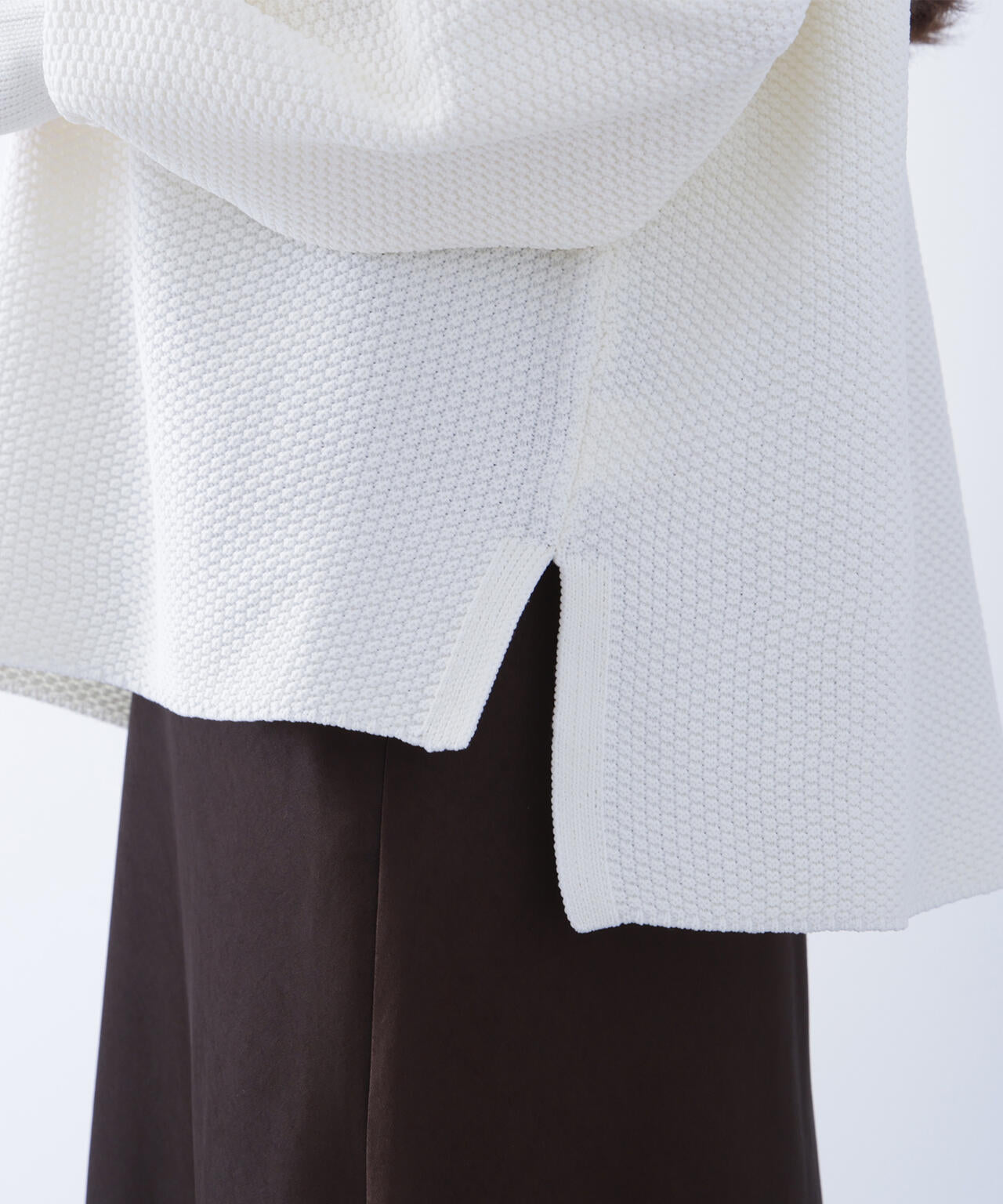 鹿の子オーバーニット