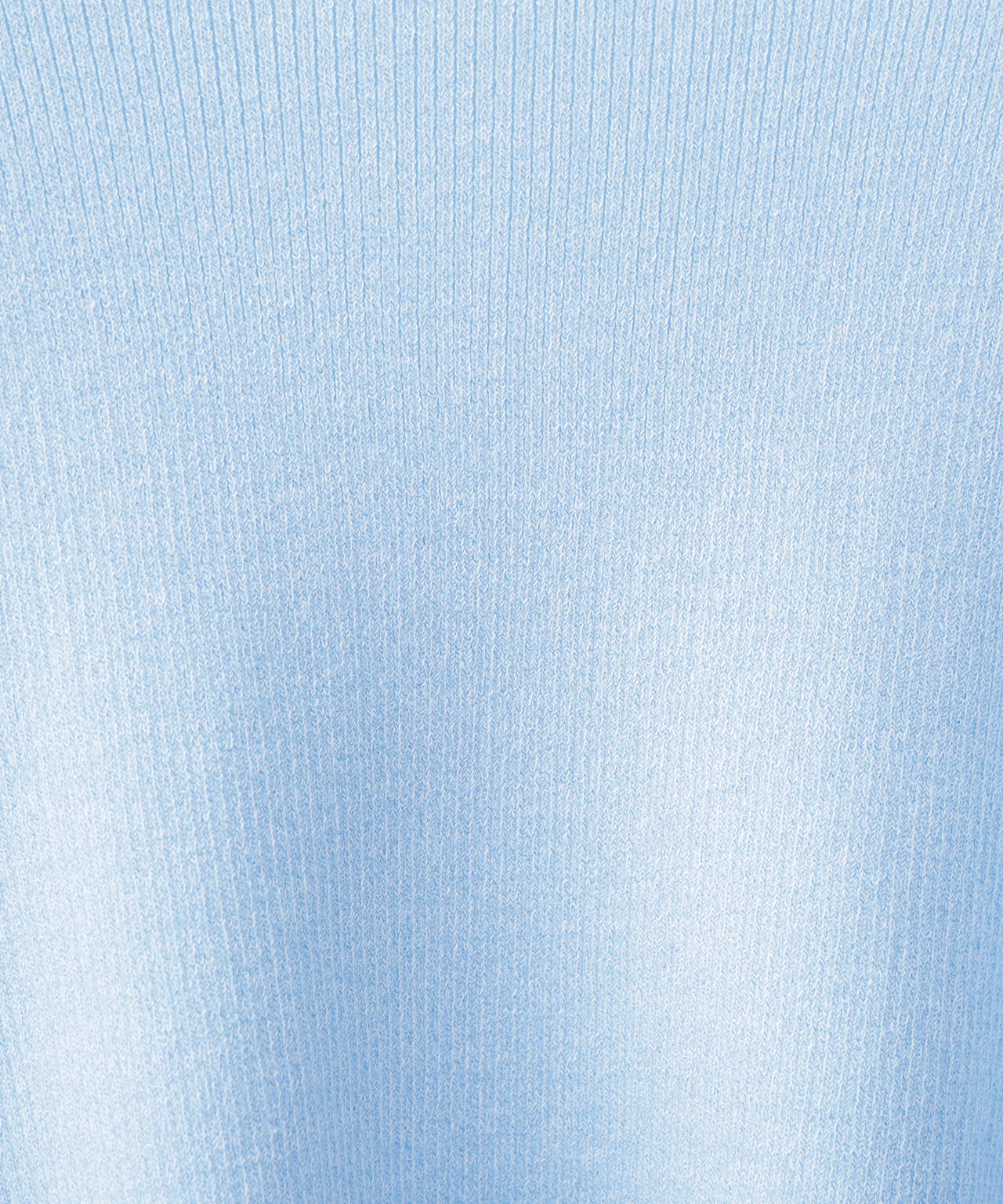 クルーネックリブニット