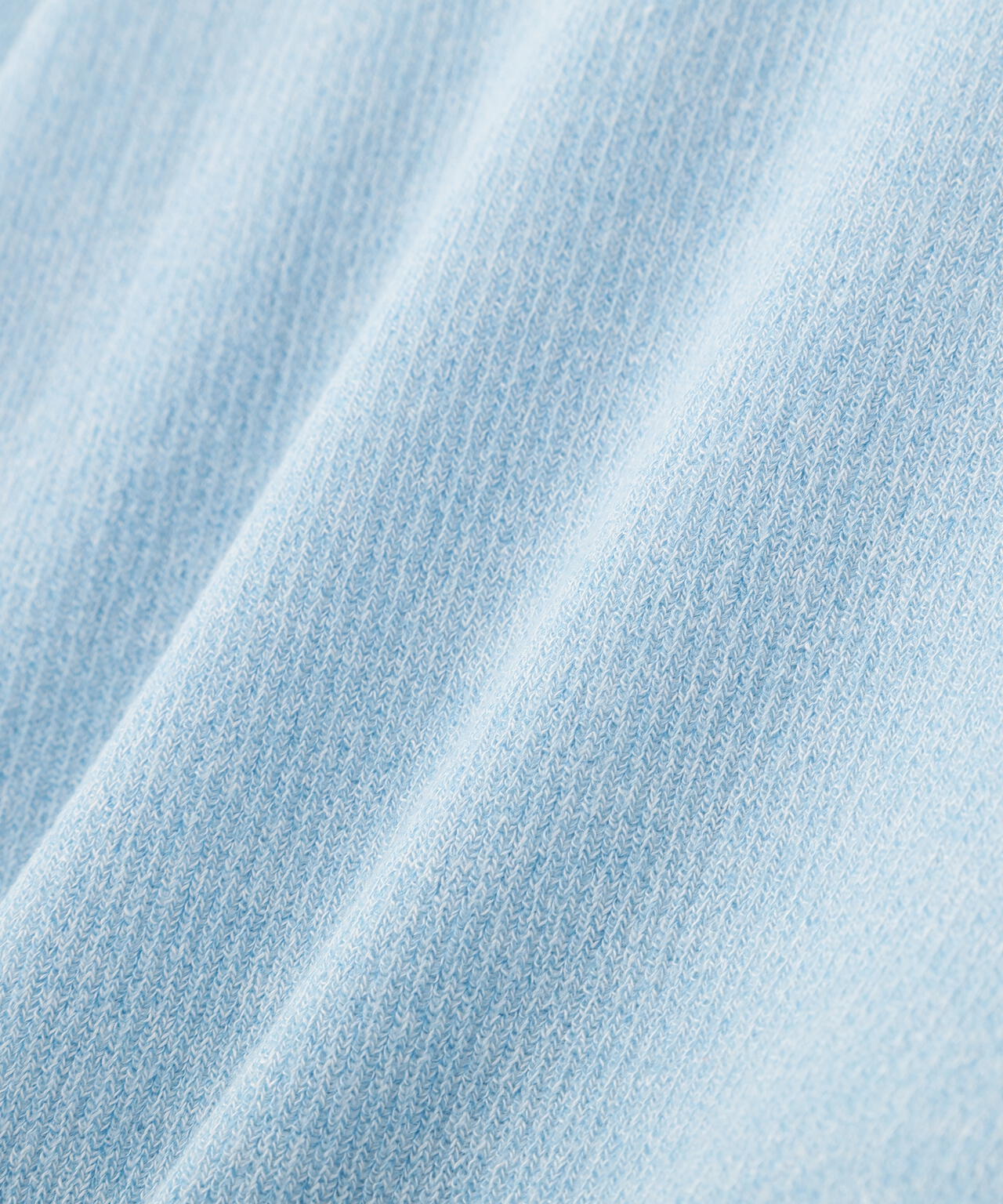 クルーネックリブニット