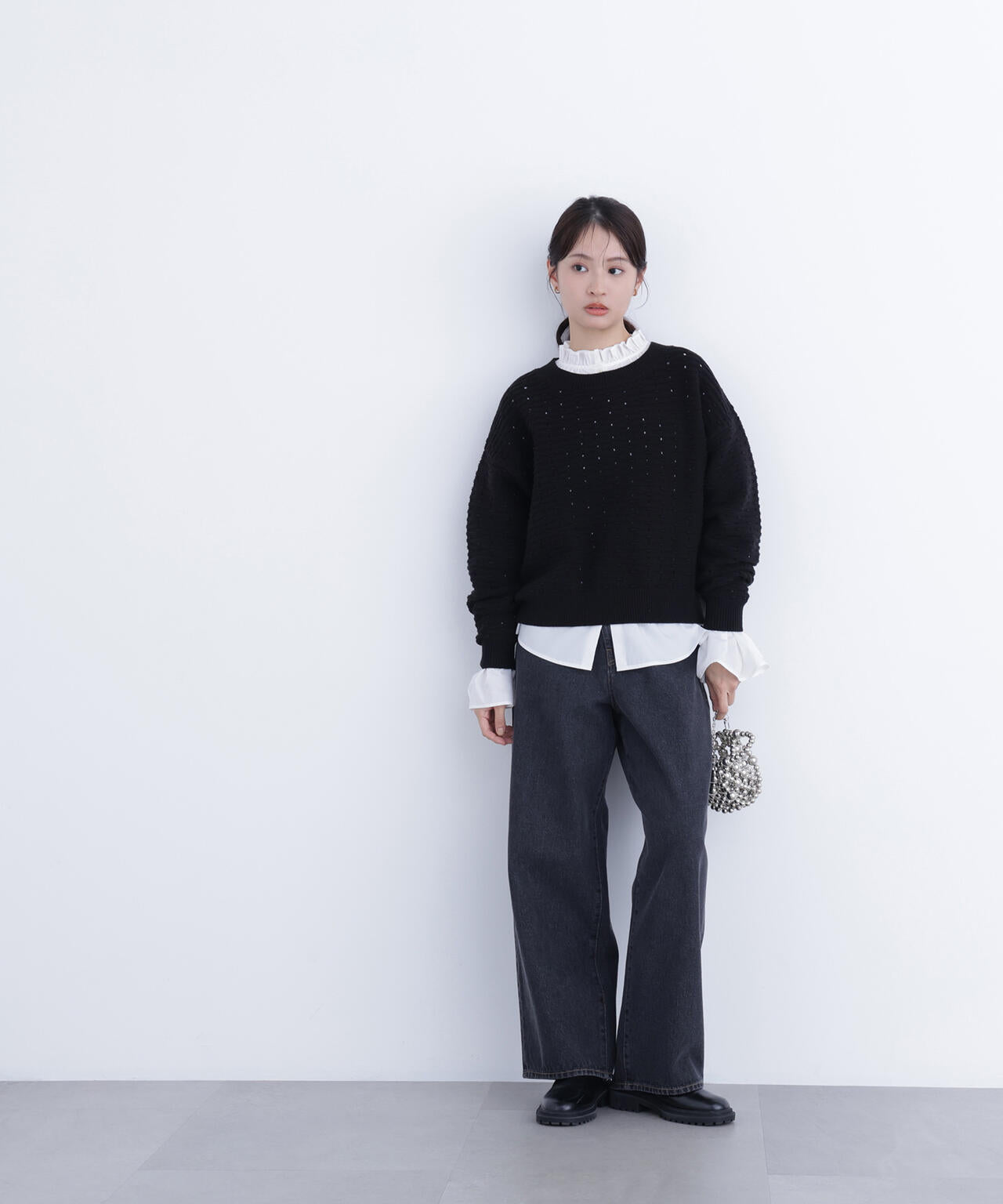 アイレットニットプルオーバー