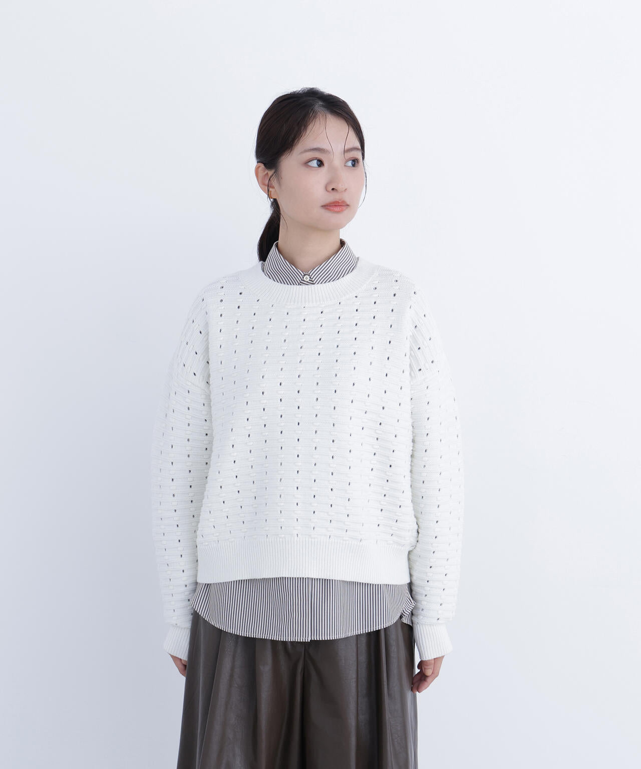 アイレットニットプルオーバー